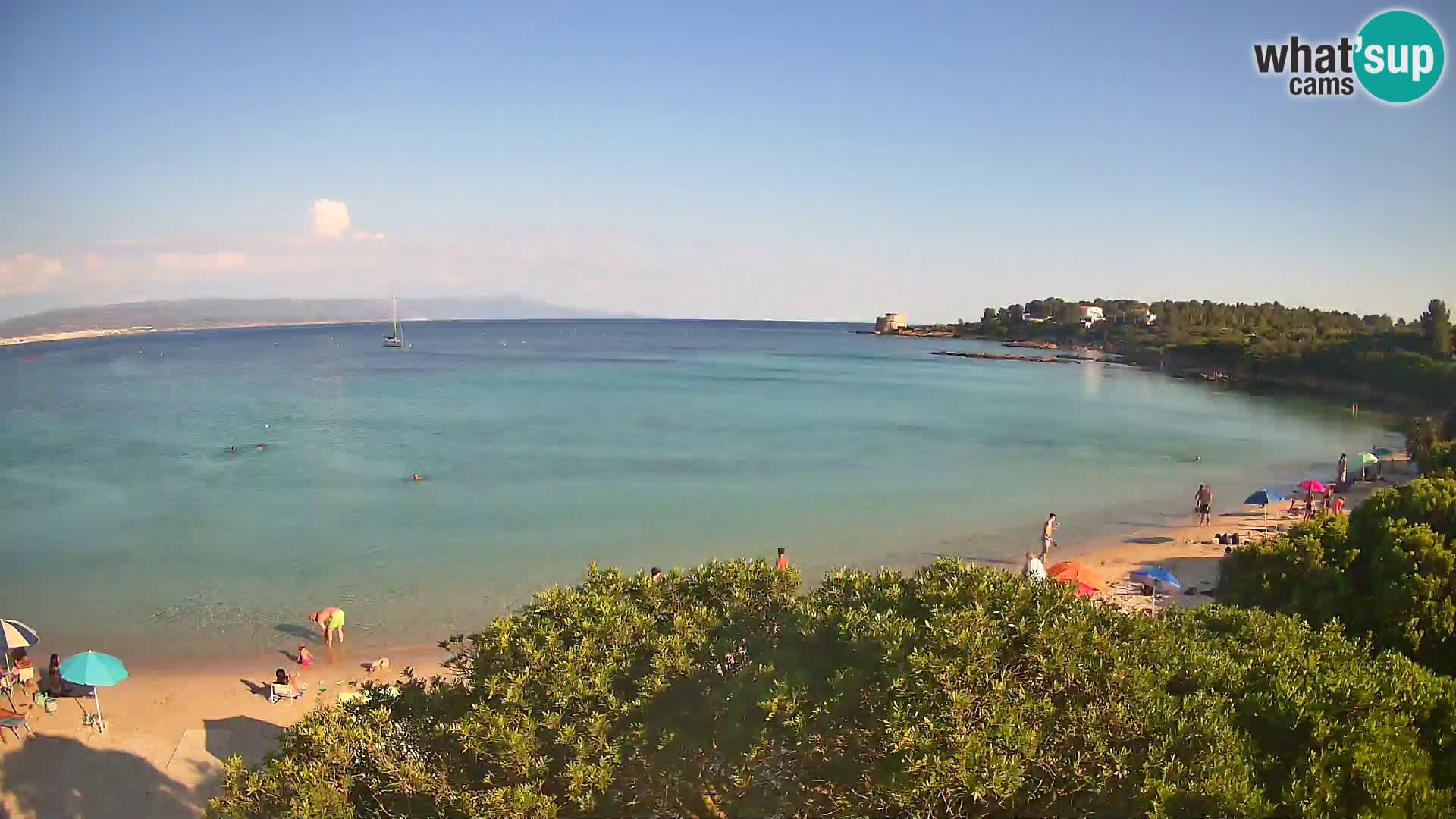 Web kamera plaža Lazzaretto | Alghero | Sardinija