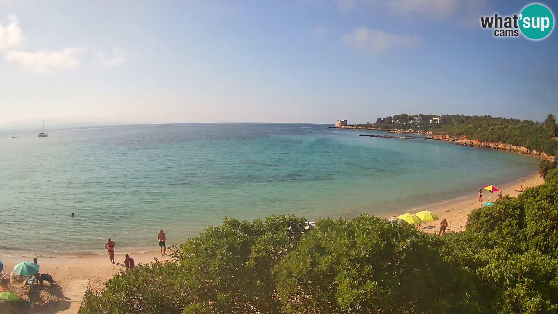 Plage Lazzaretto livecam | Alghero | Sardaigne