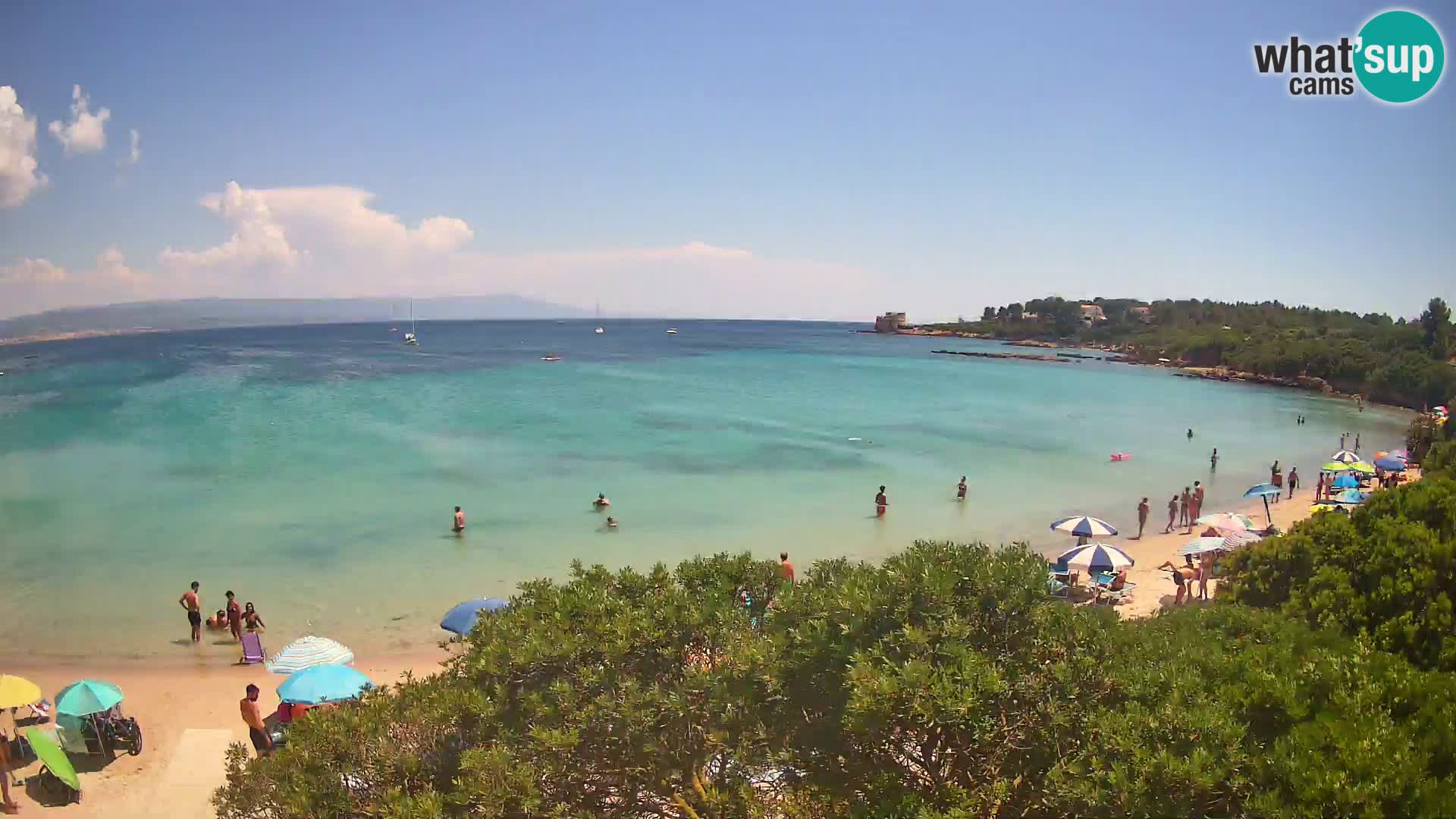 Webcam Lazzaretto Strand | Alghero | Sardinien