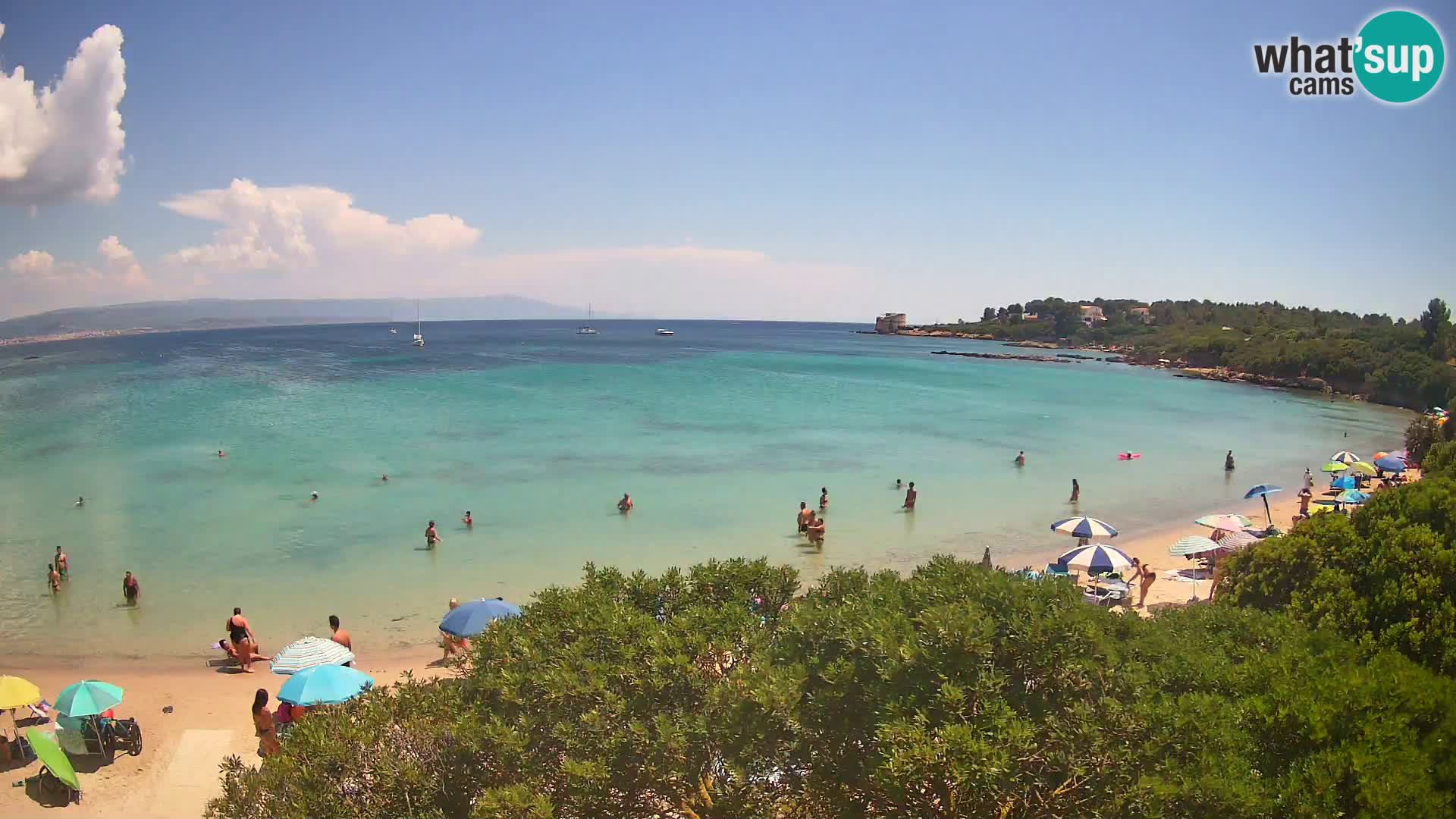 Plage Lazzaretto livecam | Alghero | Sardaigne