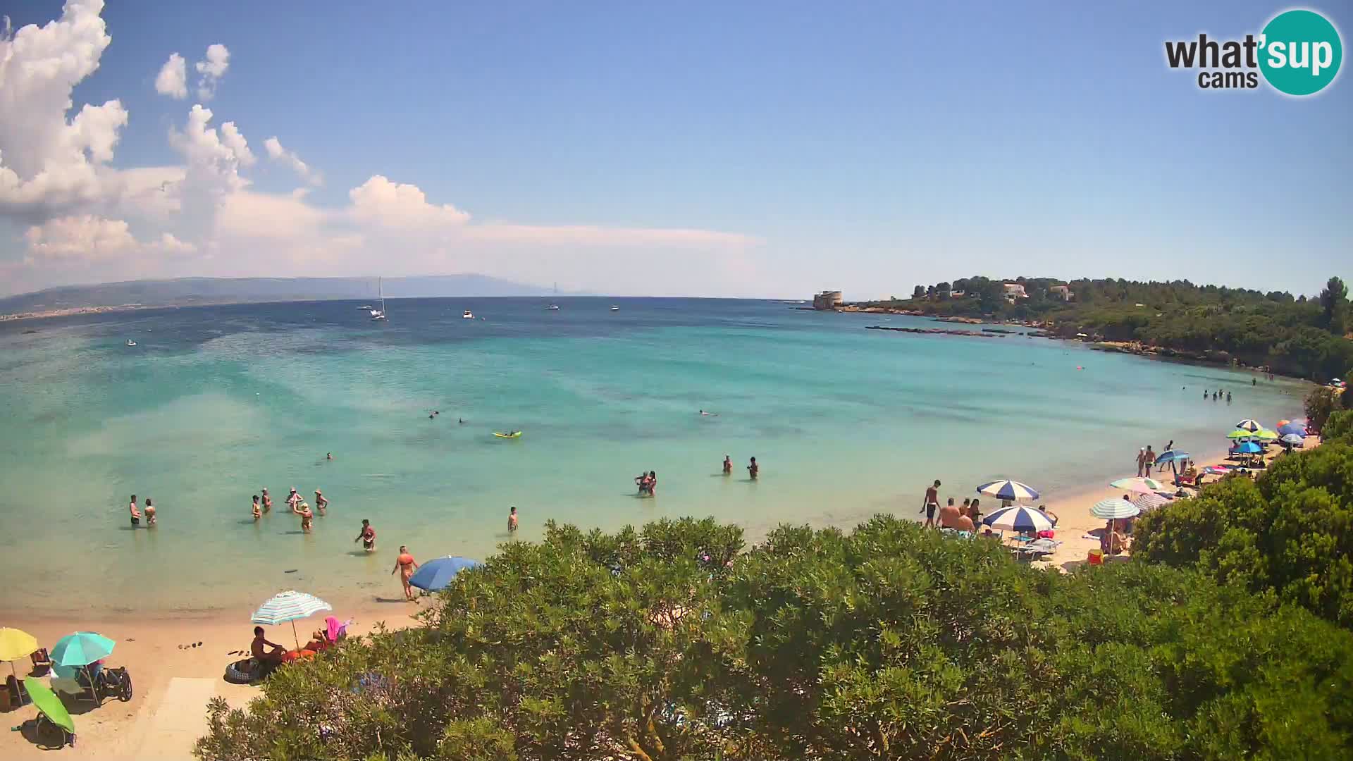 Kamera plaža Lazzaretto | Alghero | Sardinija