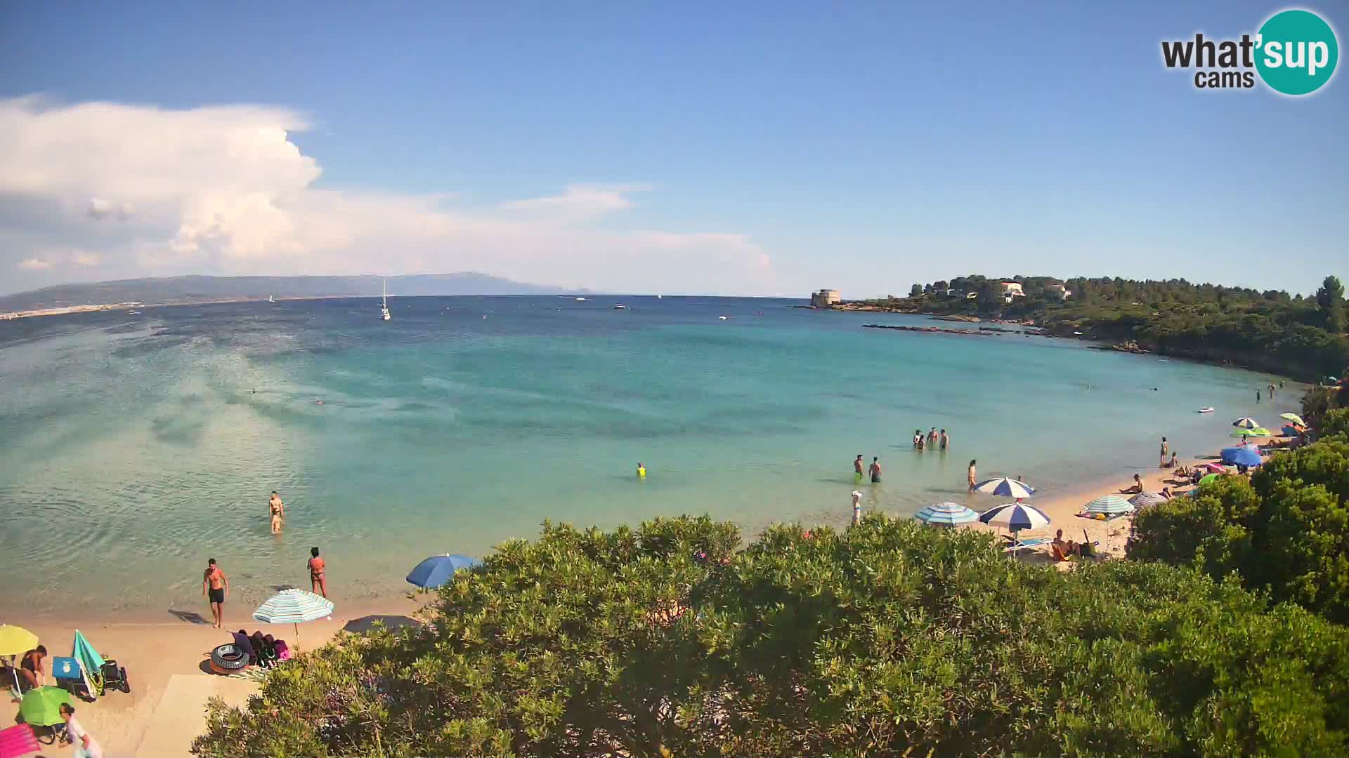 Web kamera plaža Lazzaretto | Alghero | Sardinija