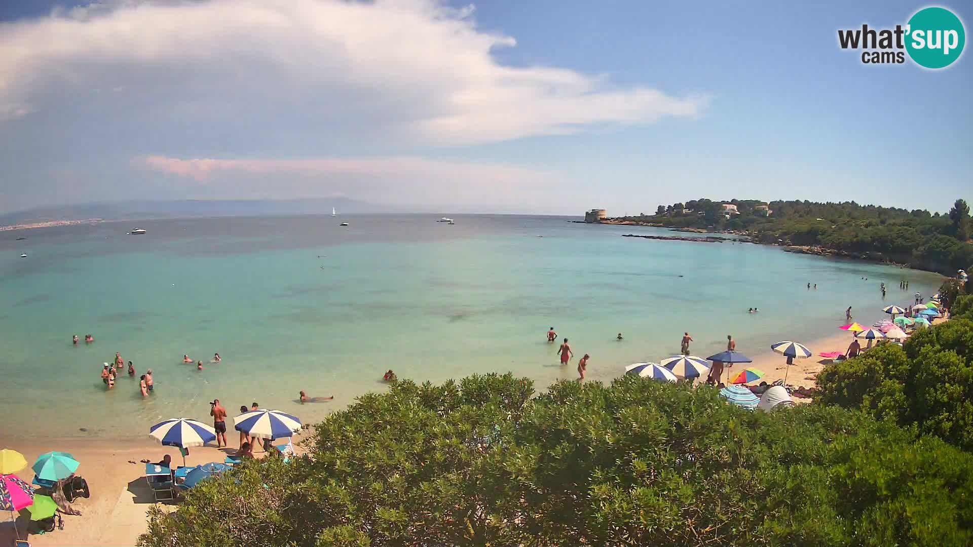 Web kamera plaža Lazzaretto | Alghero | Sardinija