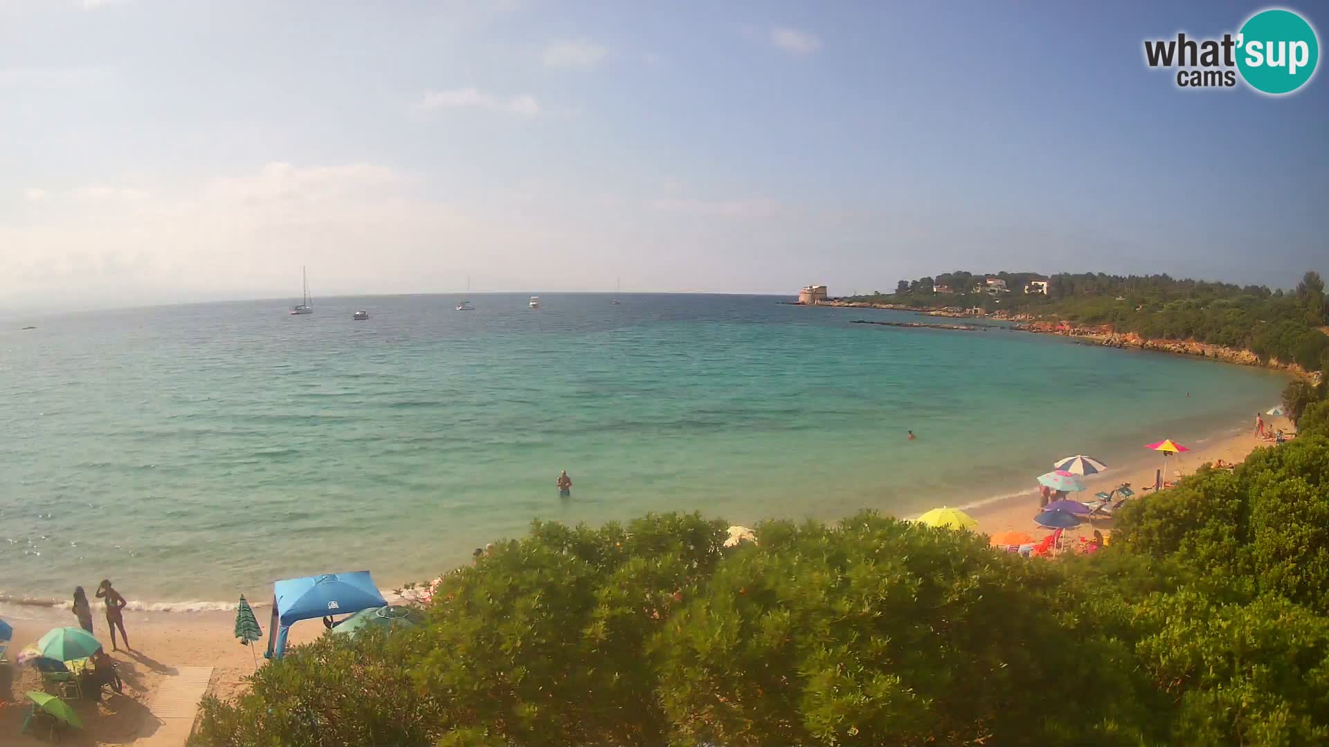 Plage Lazzaretto livecam | Alghero | Sardaigne