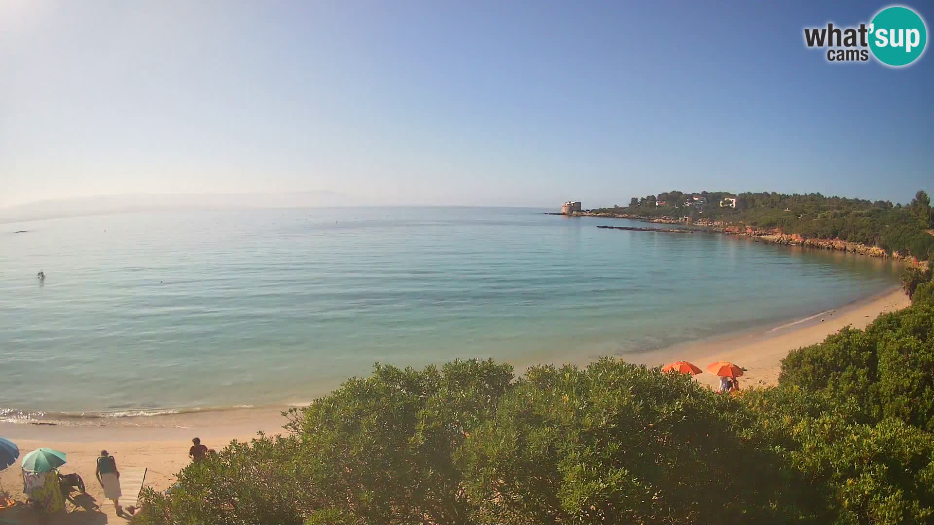 Plage Lazzaretto livecam | Alghero | Sardaigne