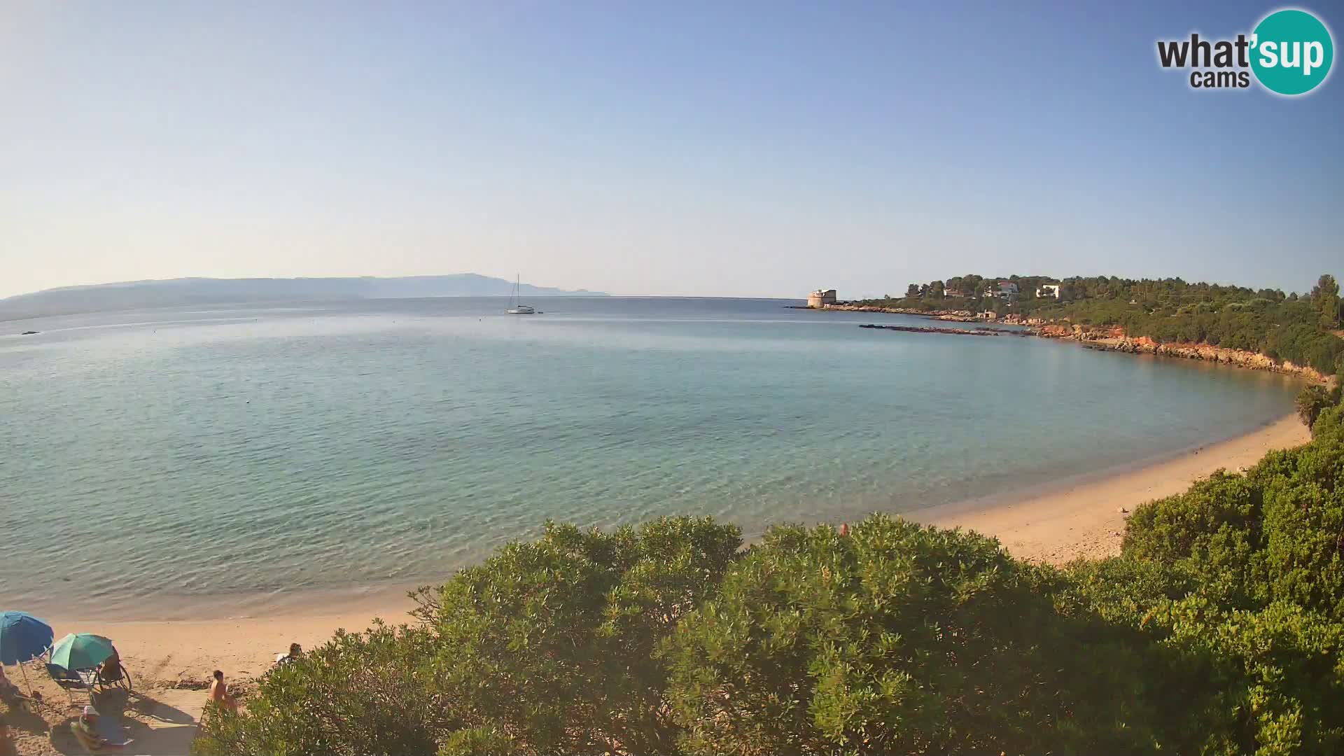 Plage Lazzaretto livecam | Alghero | Sardaigne