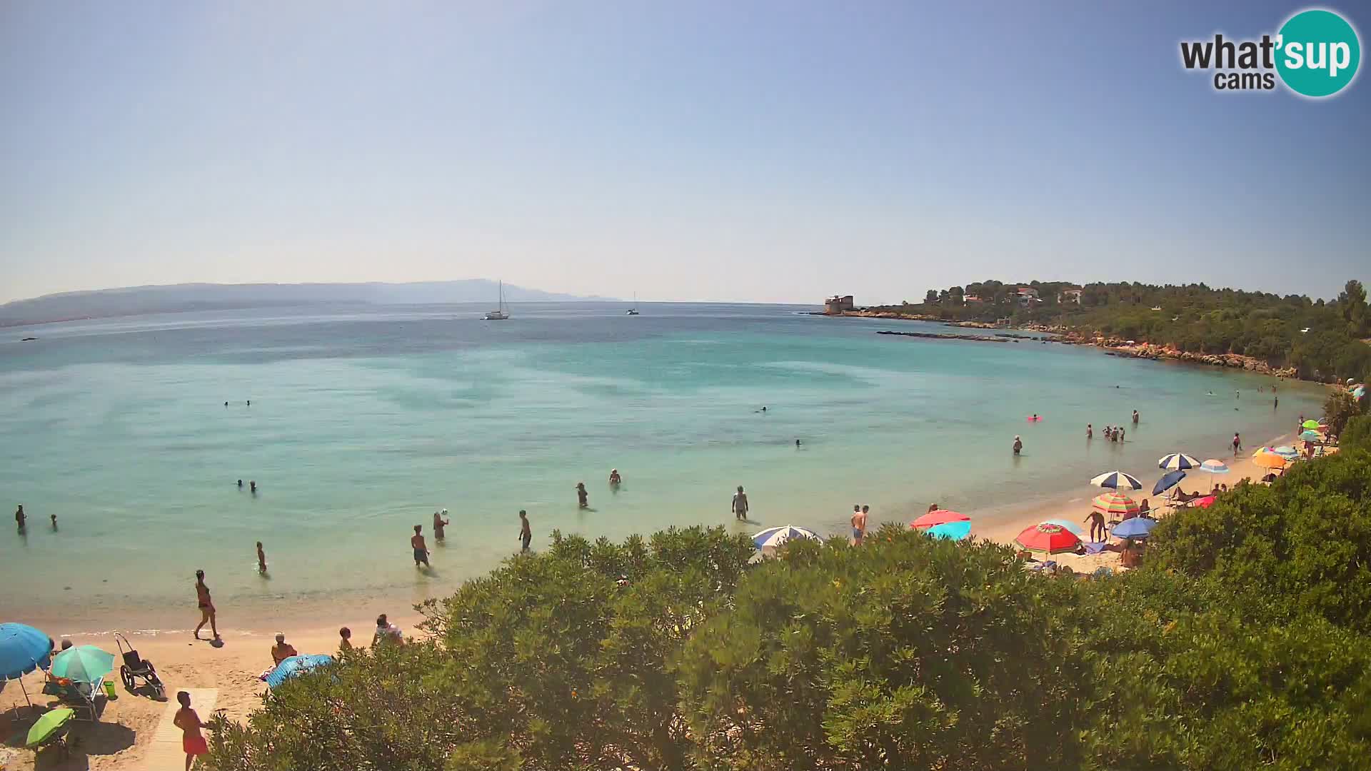 Kamera plaža Lazzaretto | Alghero | Sardinija