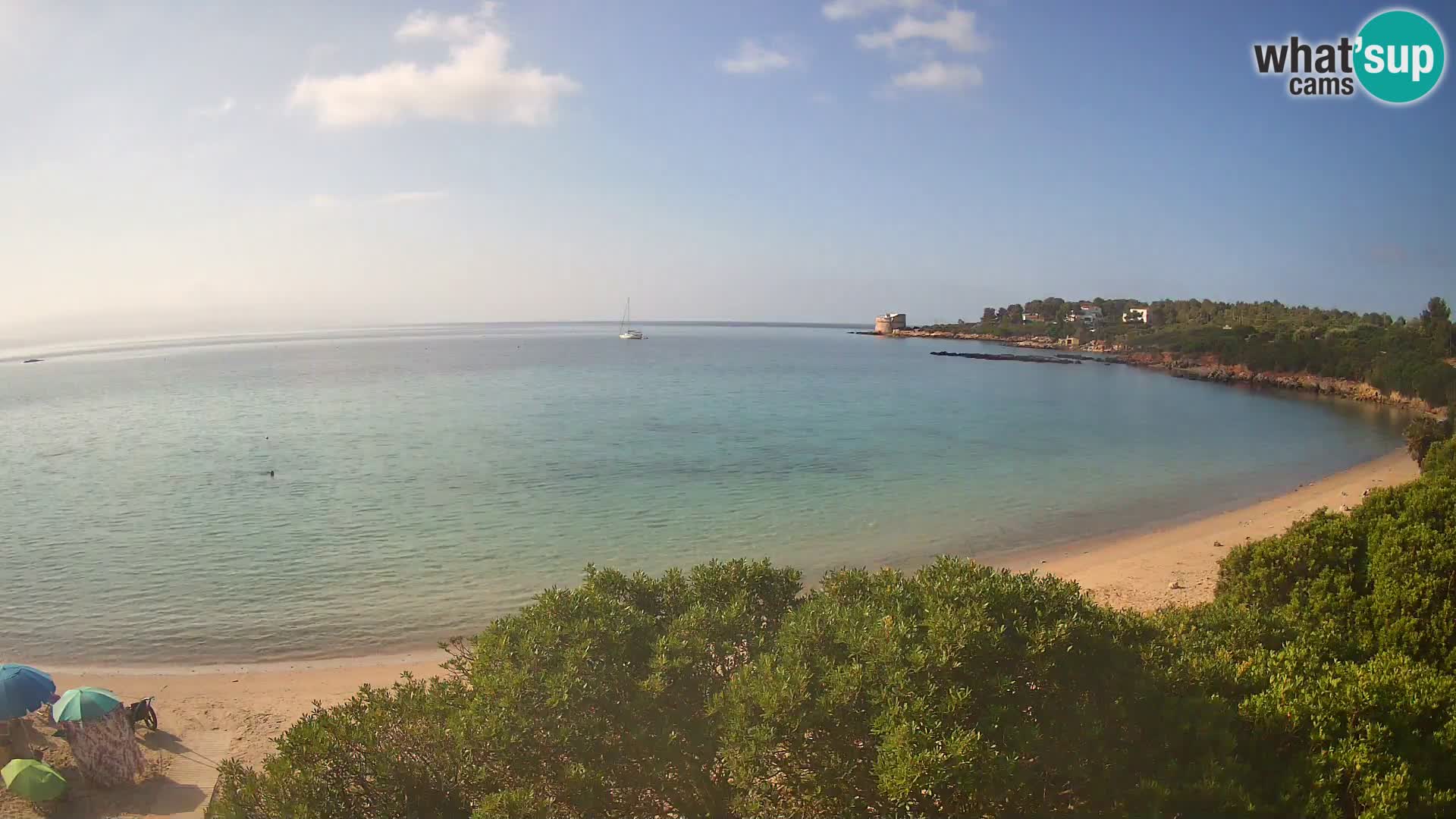 Webcam Lazzaretto beach | Alghero | Sardinia