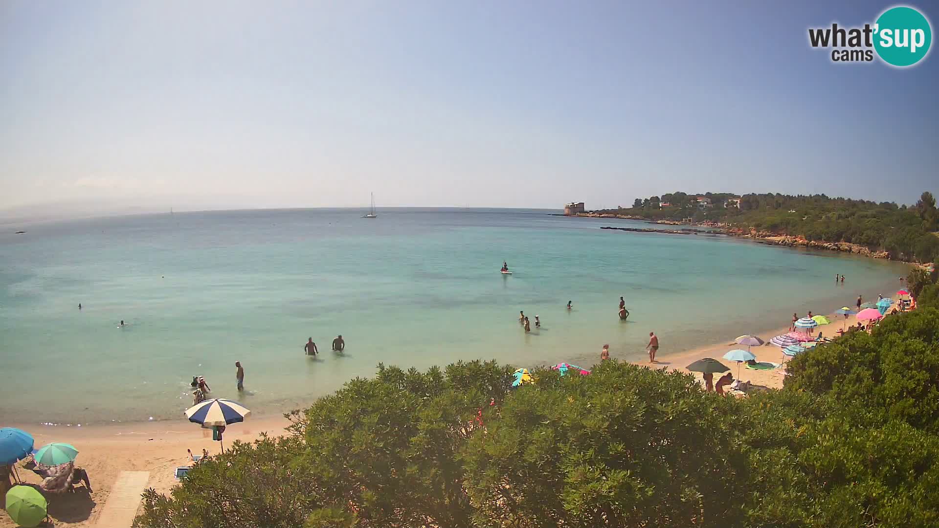 Web kamera plaža Lazzaretto | Alghero | Sardinija