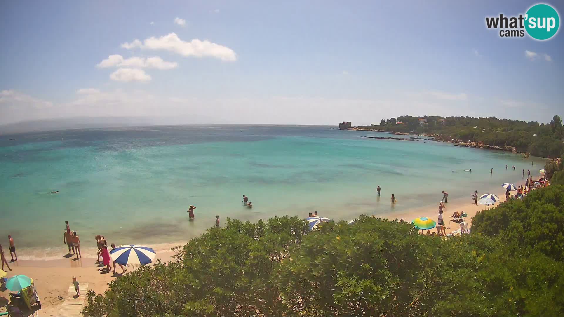 Webcam Lazzaretto beach | Alghero | Sardinia