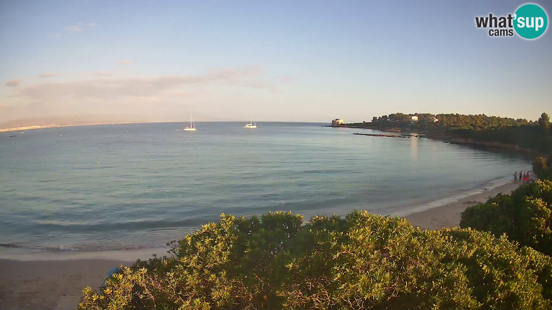 Webcam Lazzaretto Strand | Alghero | Sardinien