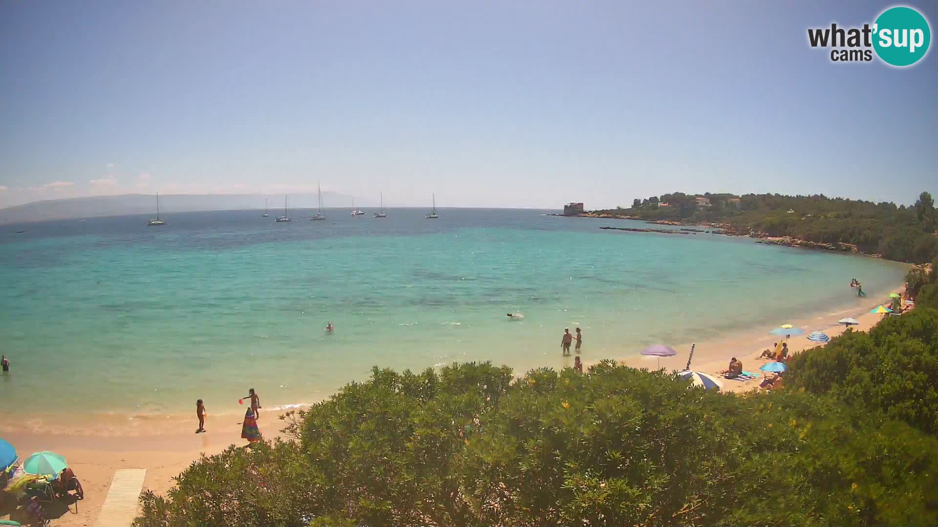 Webcam Lazzaretto beach | Alghero | Sardinia