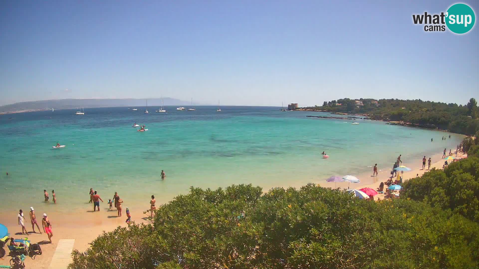 Webcam Lazzaretto beach | Alghero | Sardinia