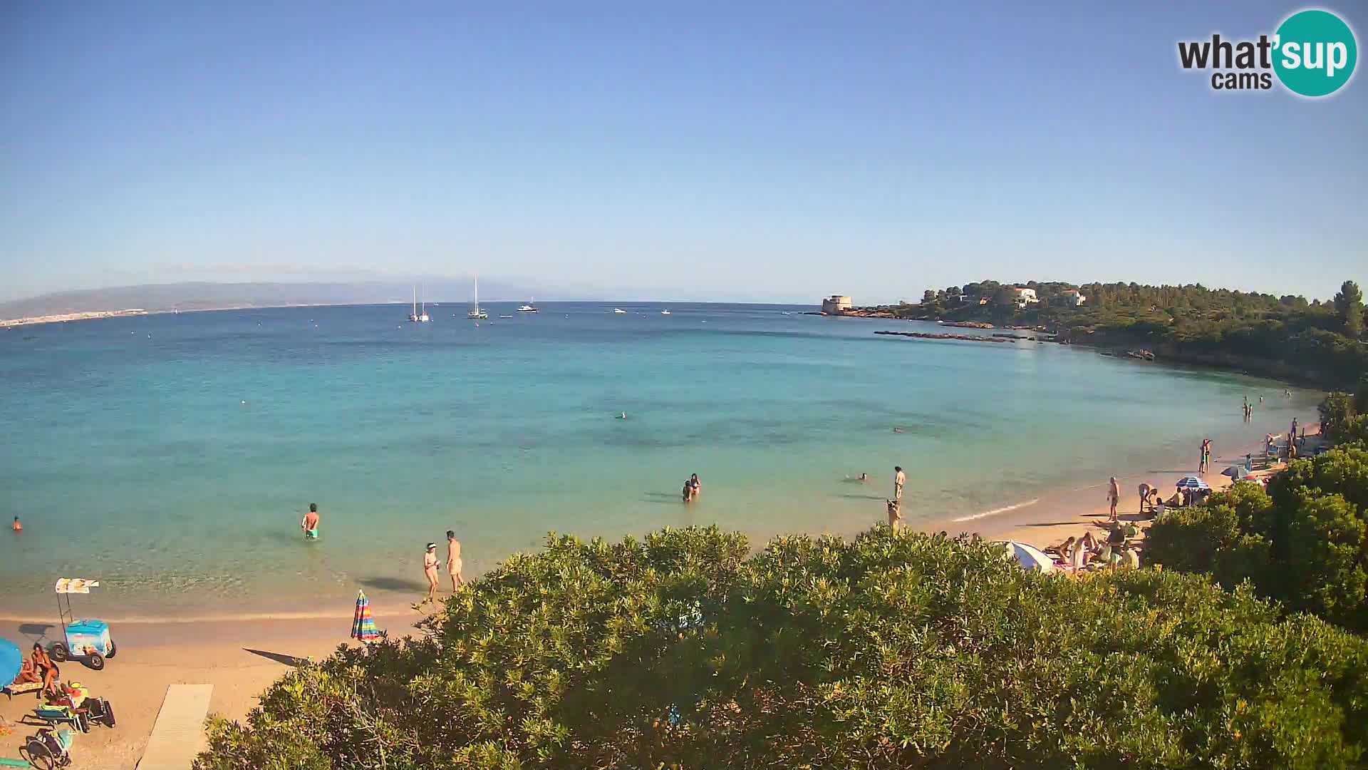 Webcam Lazzaretto beach | Alghero | Sardinia