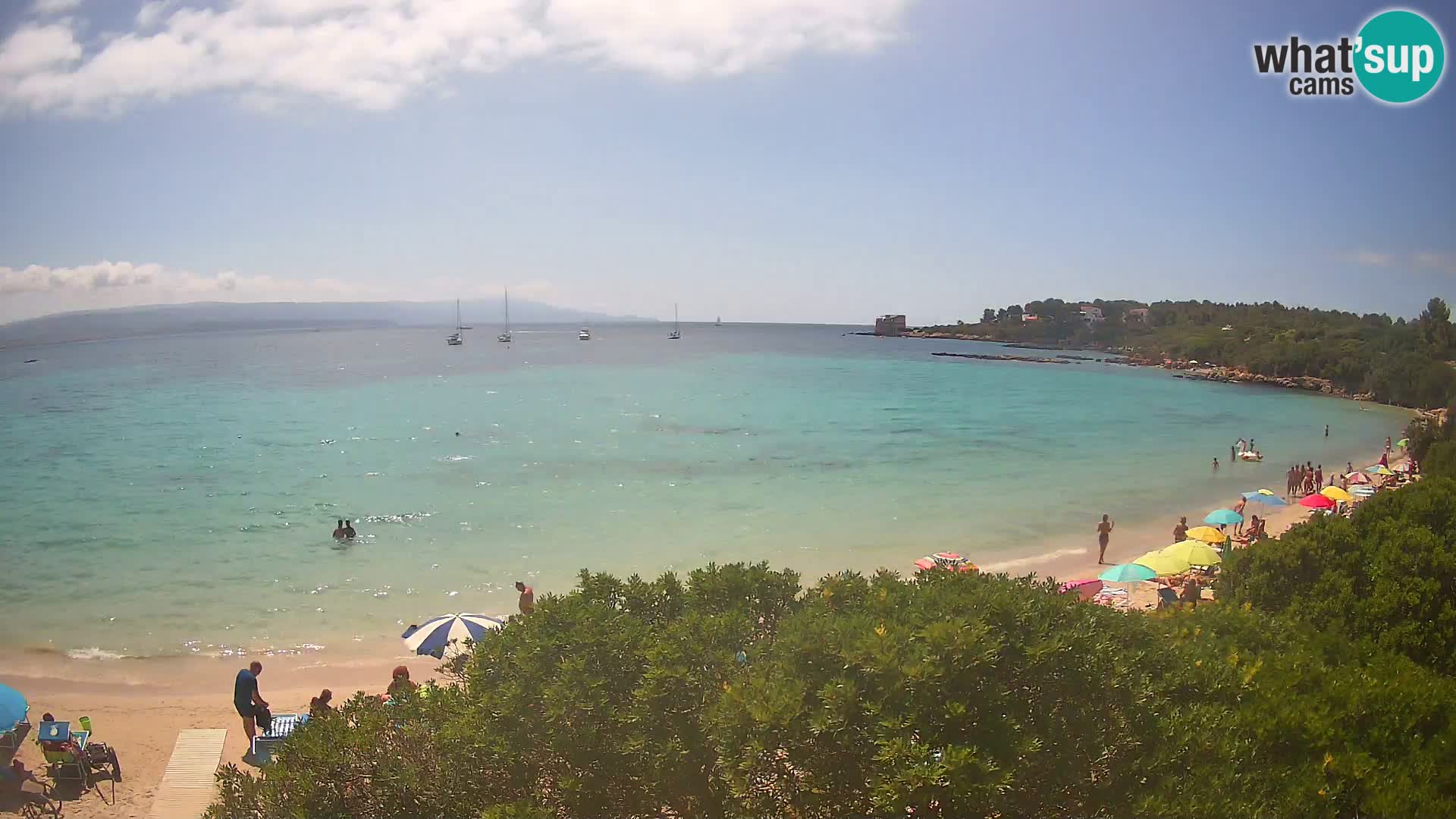 Webcam Lazzaretto beach | Alghero | Sardinia