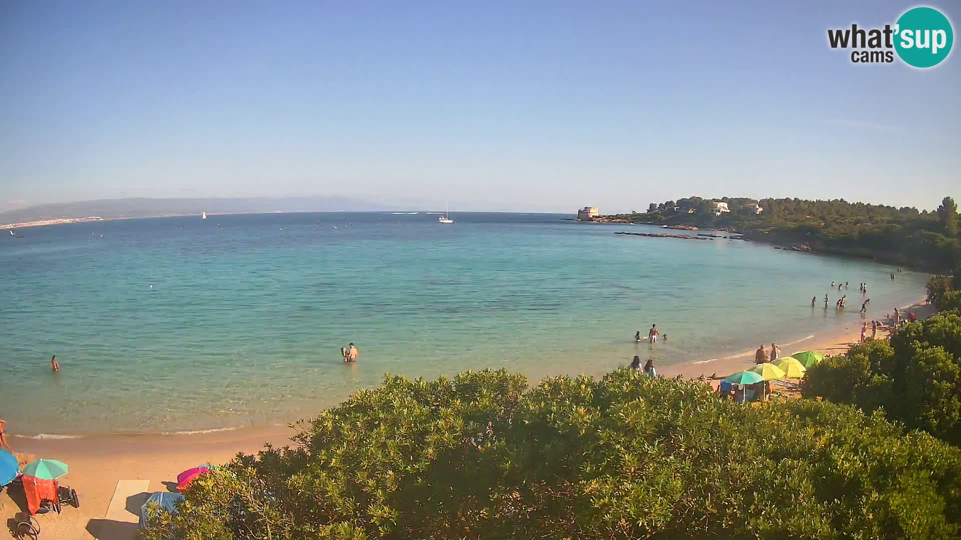 Webcam Lazzaretto Strand | Alghero | Sardinien