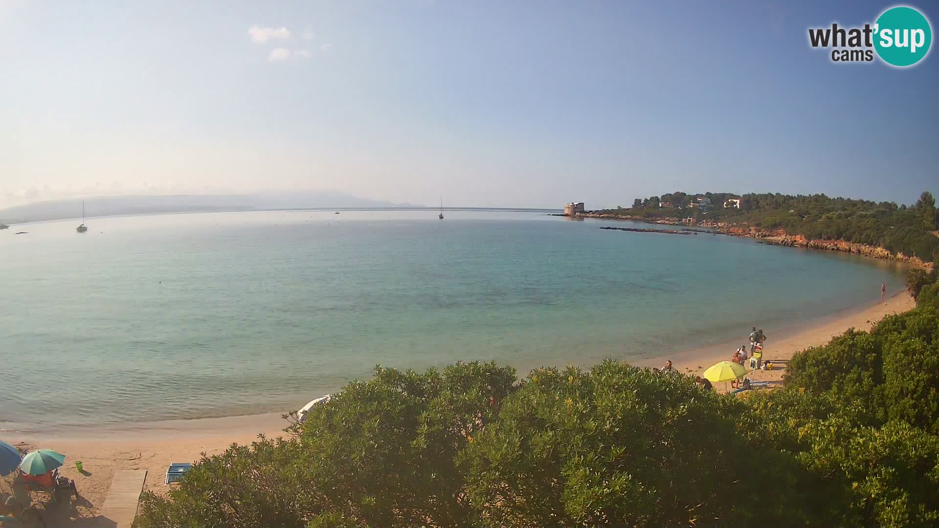 Kamera plaža Lazzaretto | Alghero | Sardinija