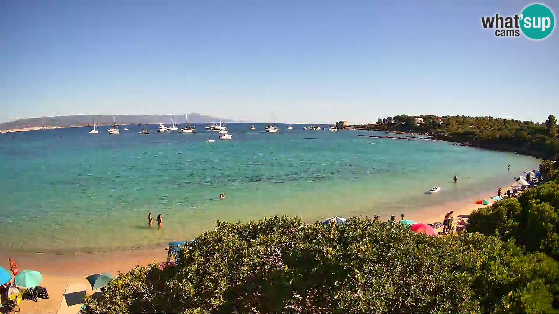 Plage Lazzaretto livecam | Alghero | Sardaigne