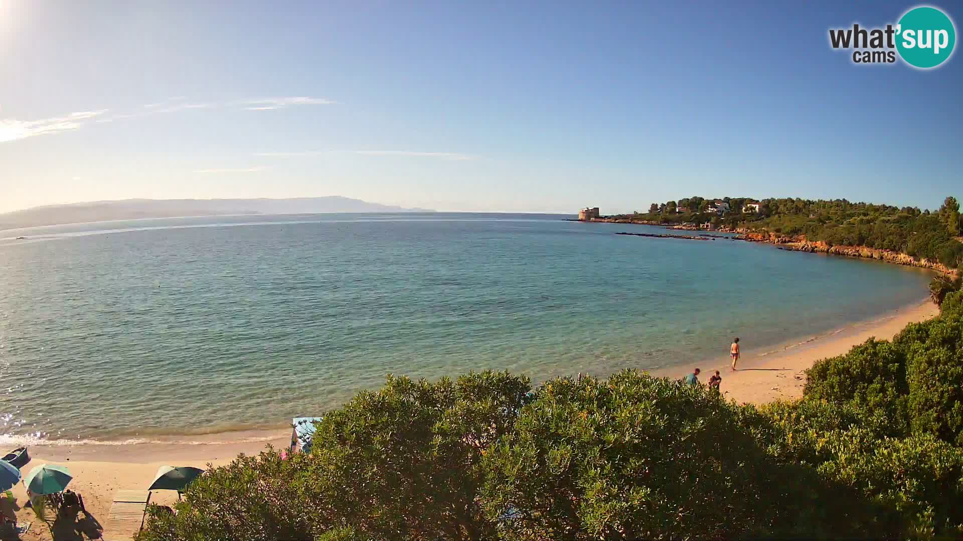 Webcam Lazzaretto Strand | Alghero | Sardinien