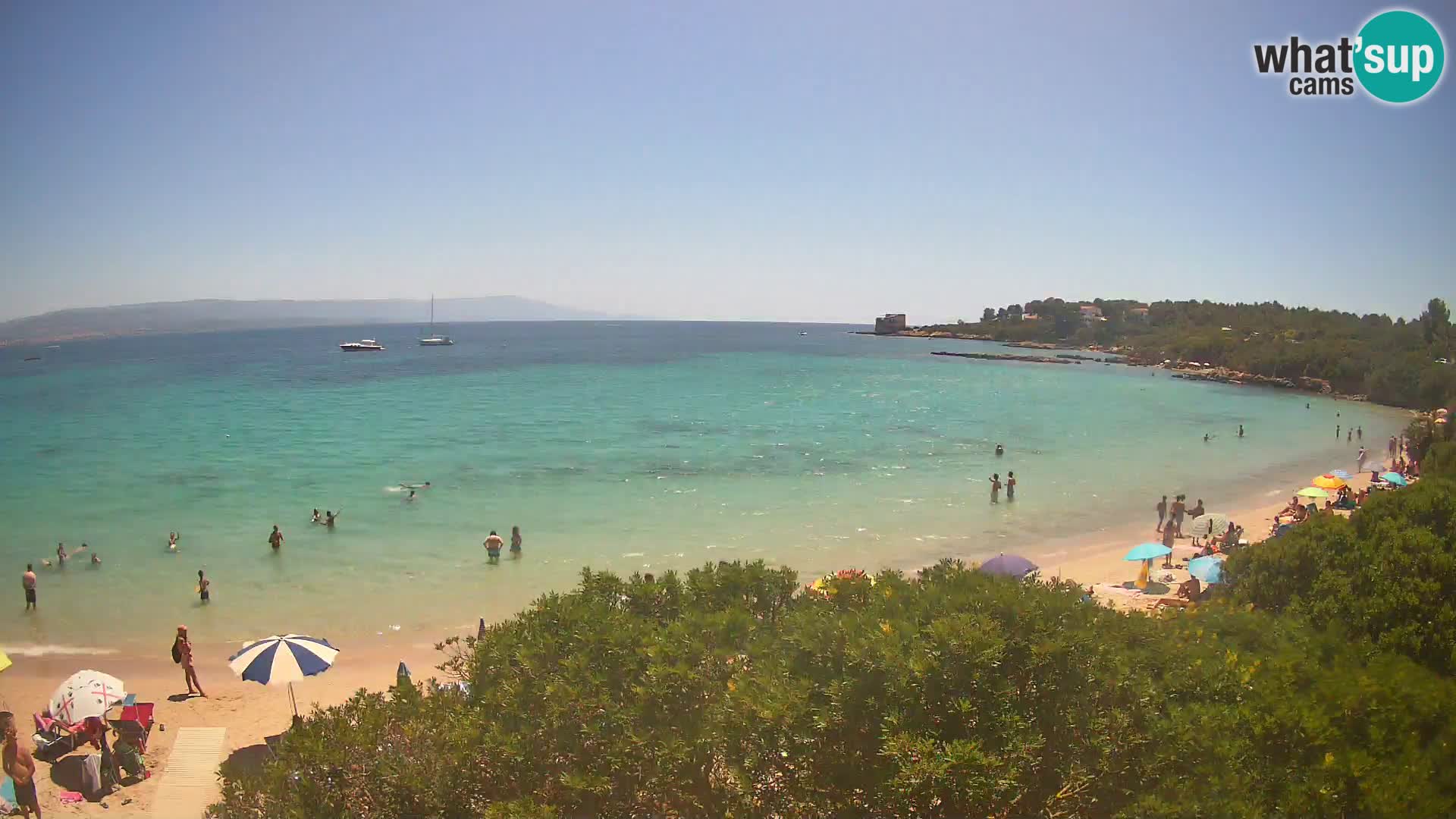 Webcam Lazzaretto beach | Alghero | Sardinia