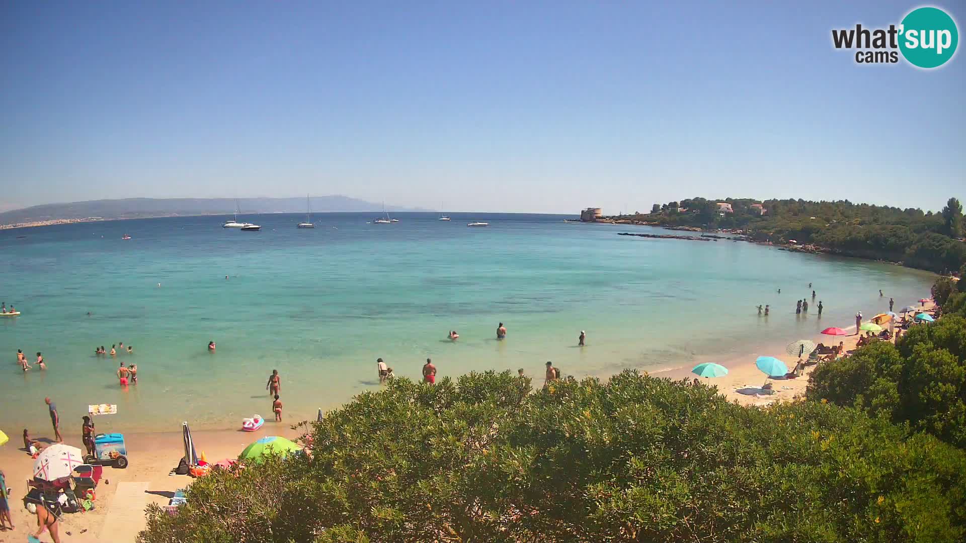 Webcam Lazzaretto beach | Alghero | Sardinia
