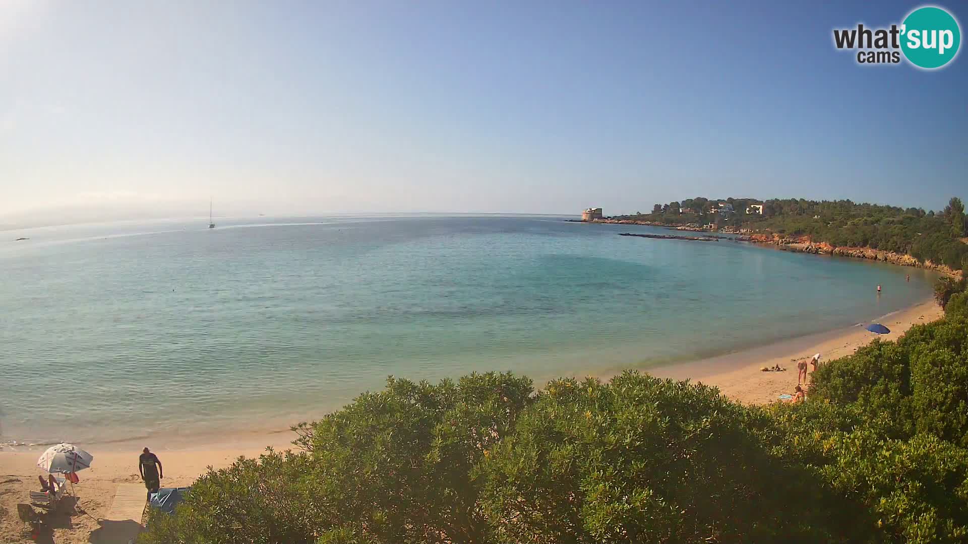 Webcam Lazzaretto beach | Alghero | Sardinia