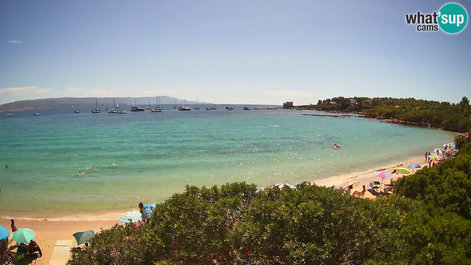 Plage Lazzaretto livecam | Alghero | Sardaigne