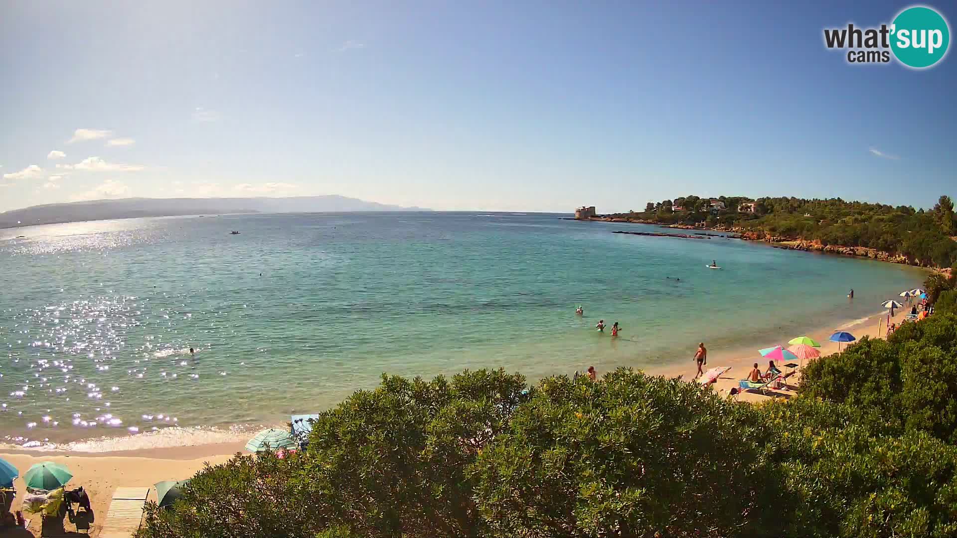 Kamera plaža Lazzaretto | Alghero | Sardinija