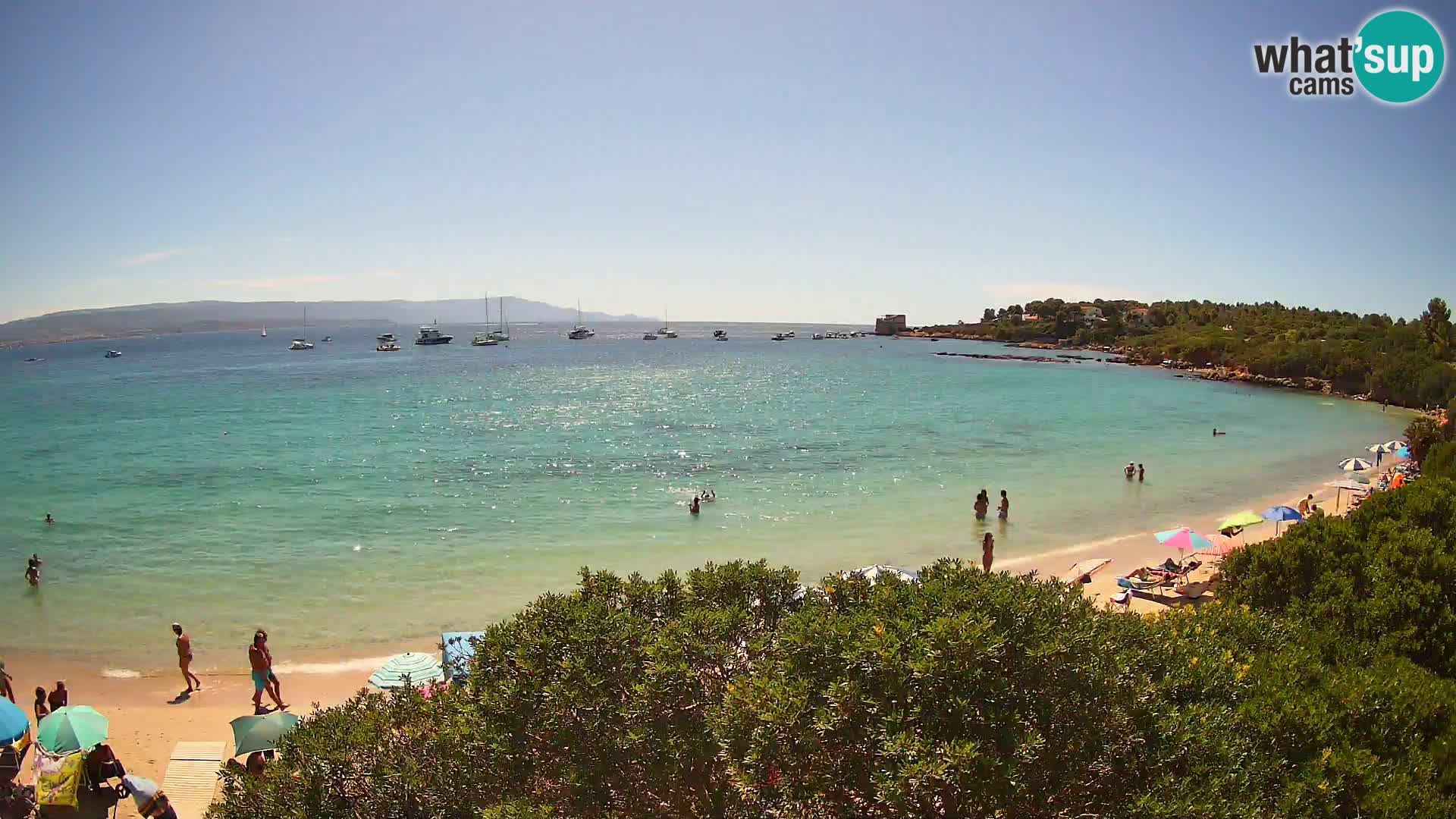 Plage Lazzaretto livecam | Alghero | Sardaigne
