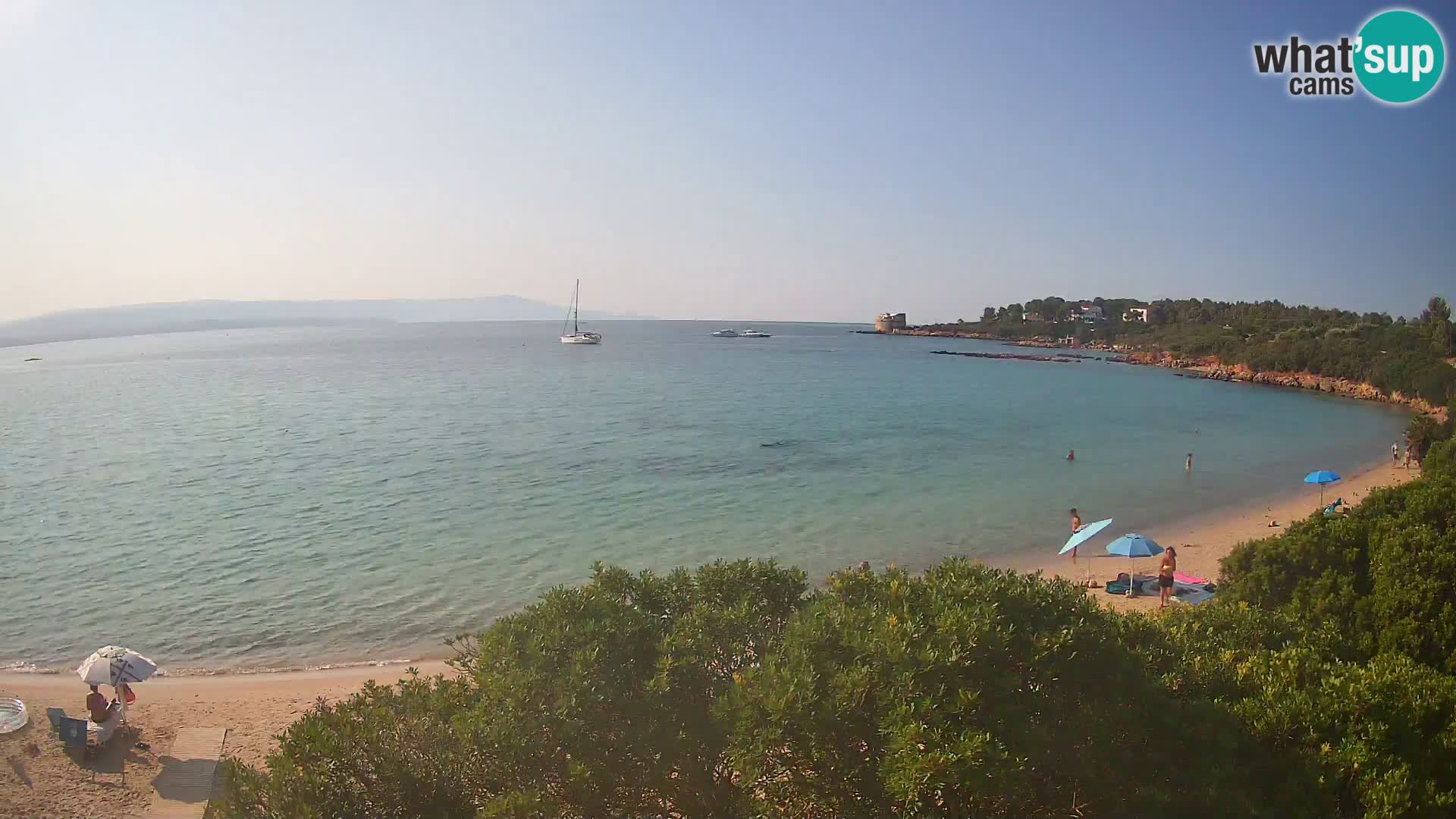 Web kamera plaža Lazzaretto | Alghero | Sardinija