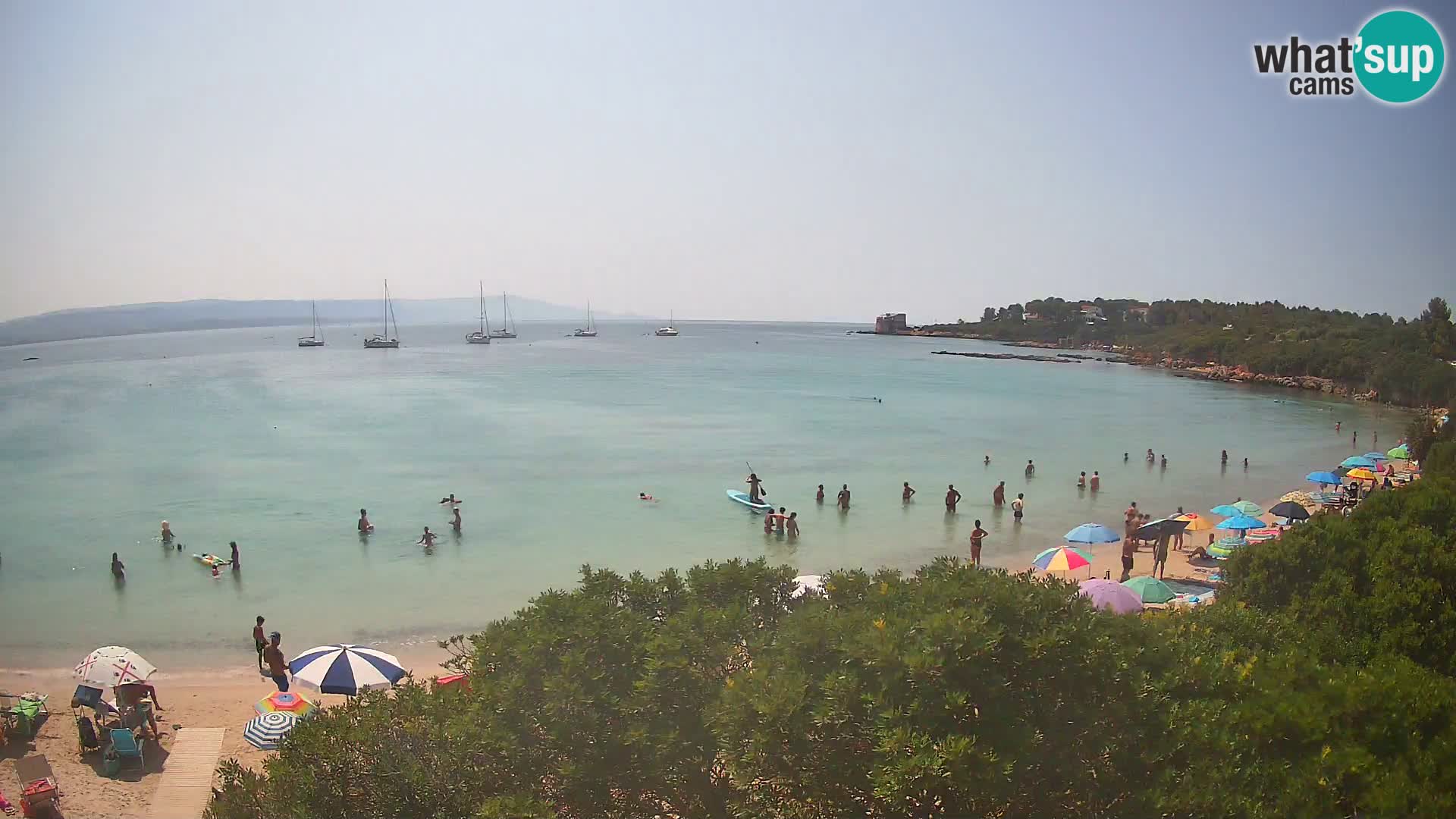 Web kamera plaža Lazzaretto | Alghero | Sardinija