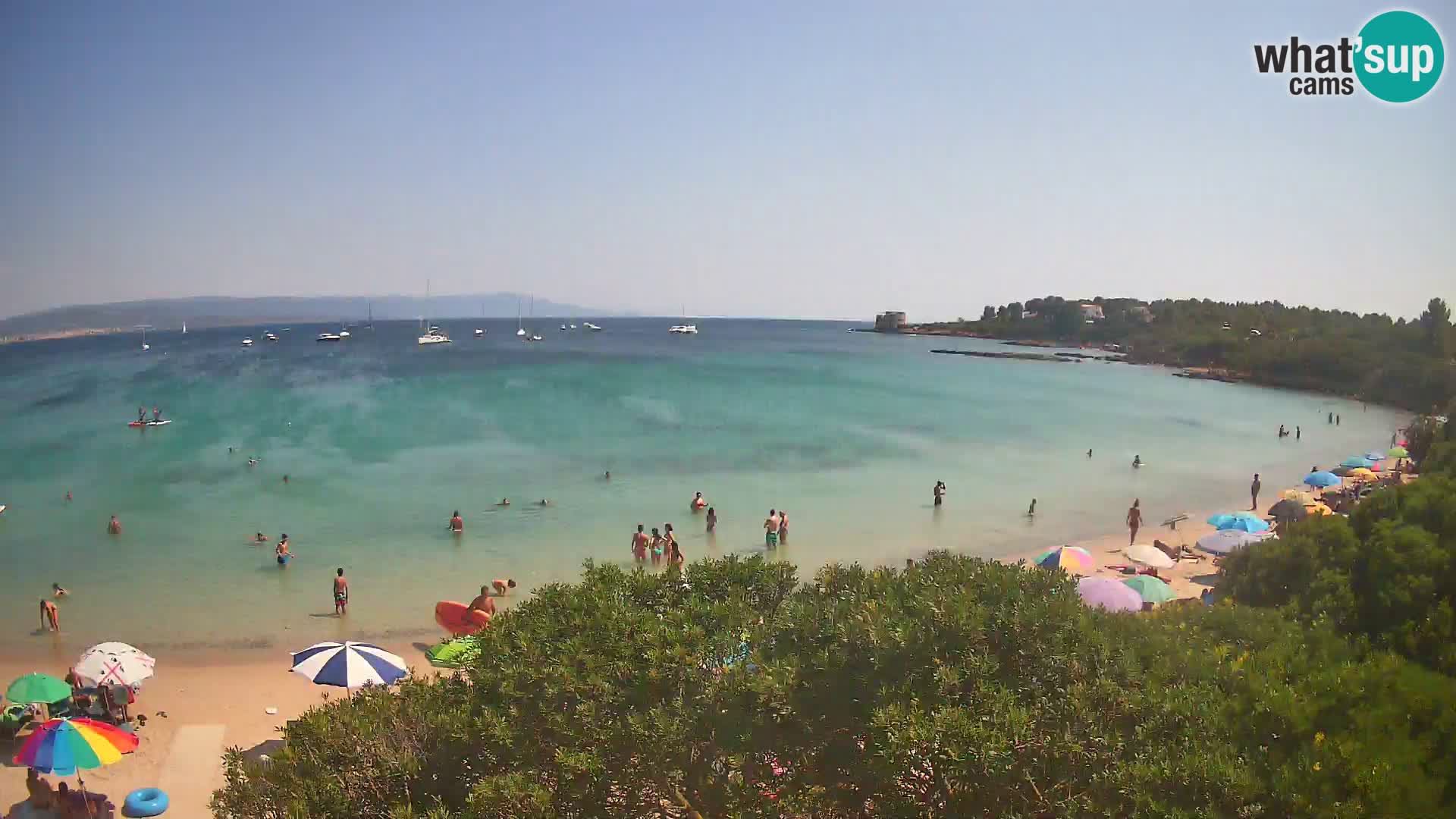Plage Lazzaretto livecam | Alghero | Sardaigne