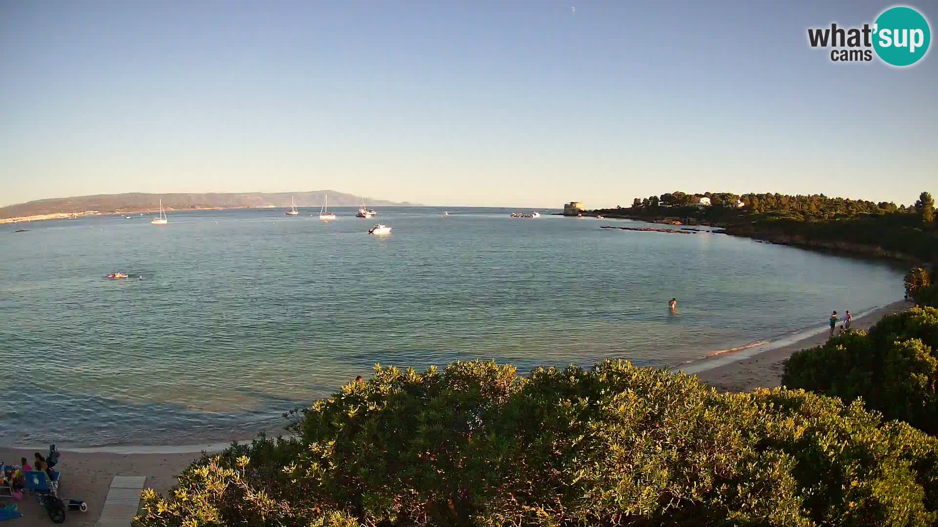 Kamera plaža Lazzaretto | Alghero | Sardinija