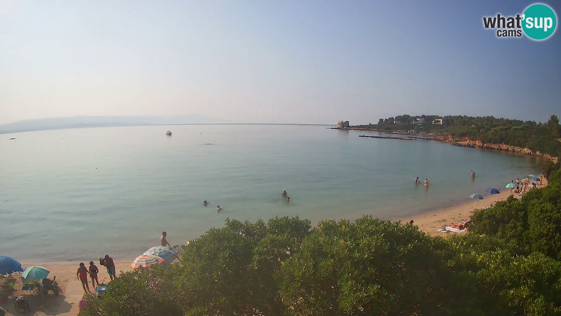Plage Lazzaretto livecam | Alghero | Sardaigne