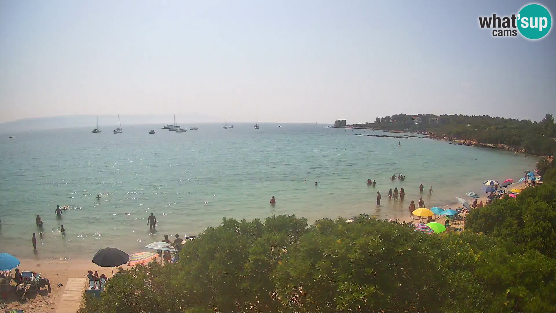 Plage Lazzaretto livecam | Alghero | Sardaigne