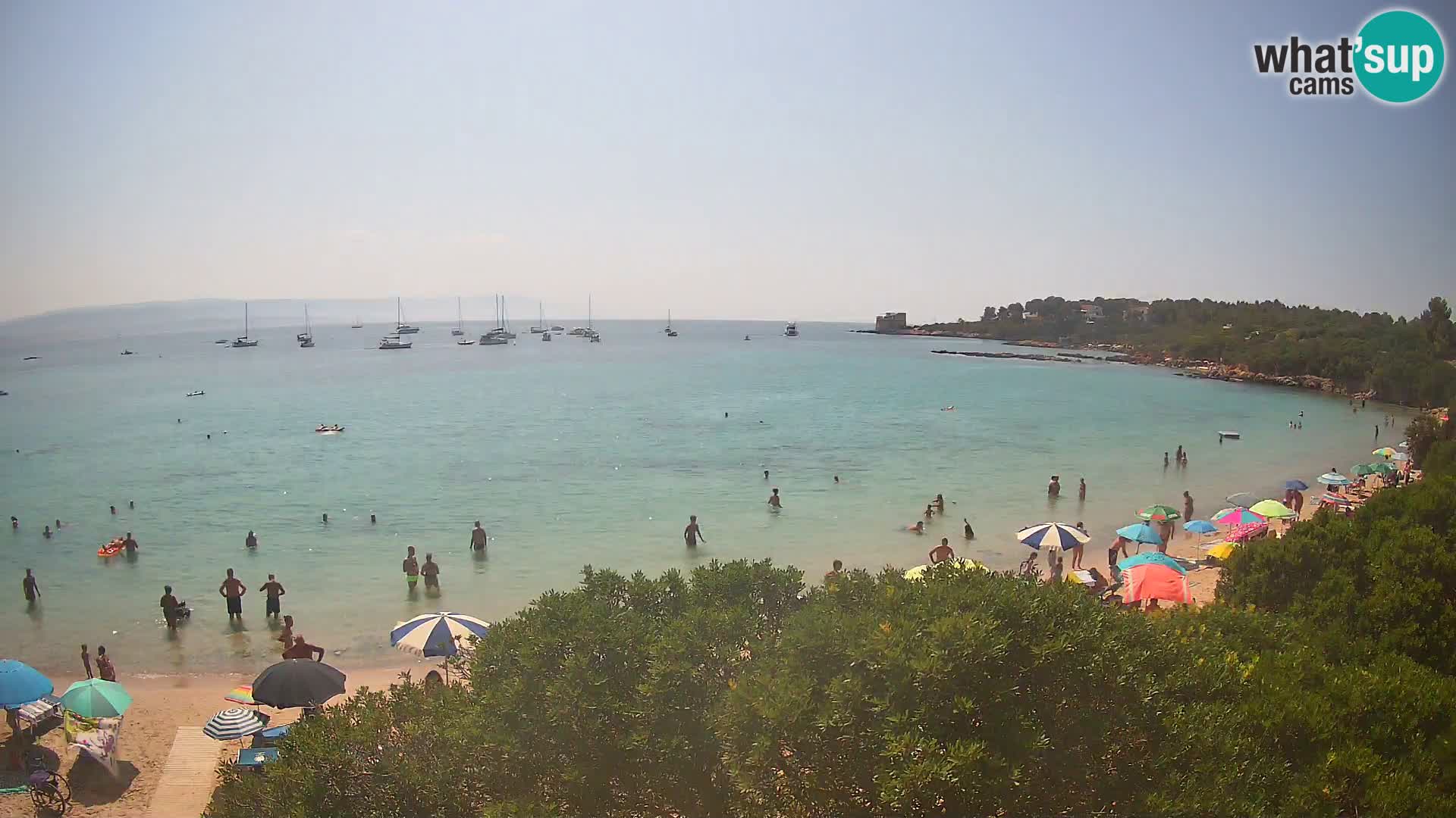 Webcam Lazzaretto Strand | Alghero | Sardinien