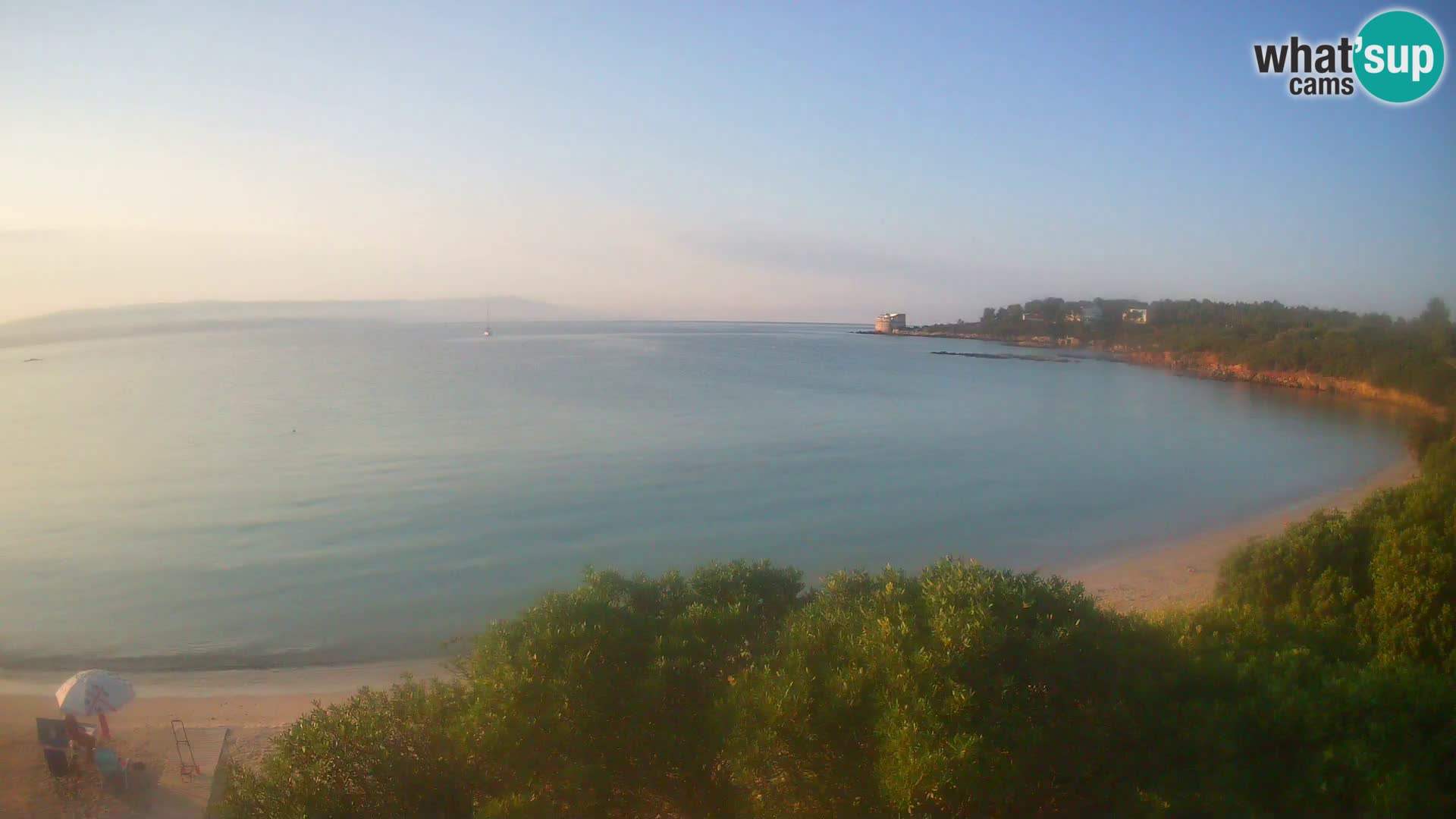 Webcam Lazzaretto Strand | Alghero | Sardinien