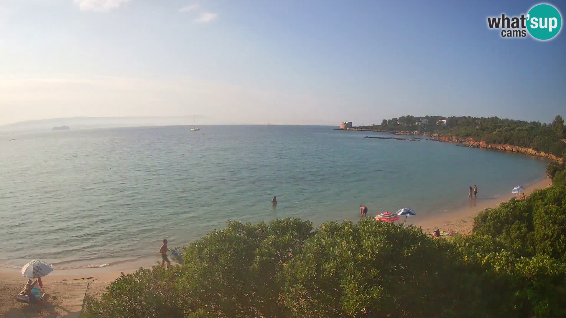 Plage Lazzaretto livecam | Alghero | Sardaigne