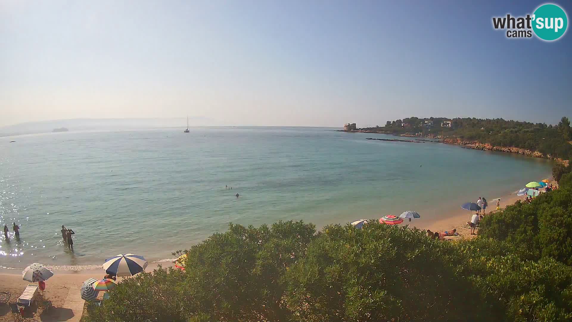 Webcam Lazzaretto beach | Alghero | Sardinia
