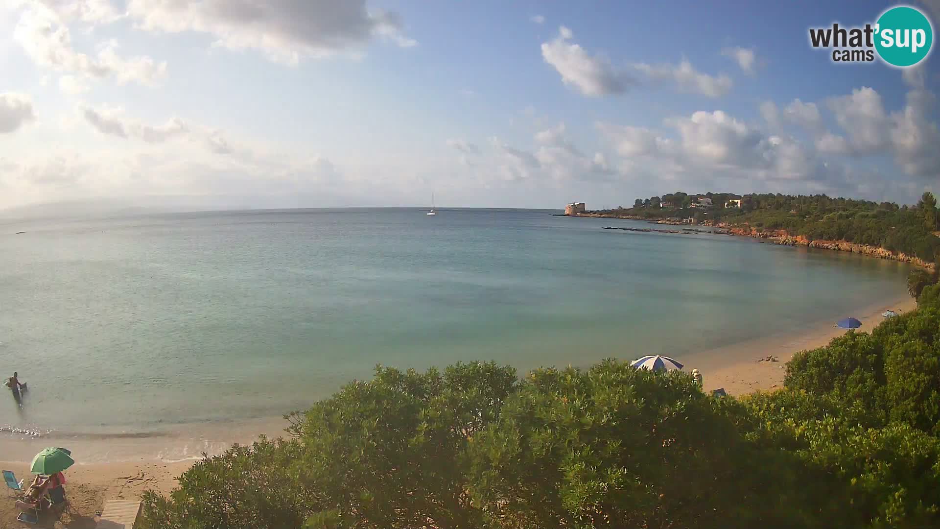 Plage Lazzaretto livecam | Alghero | Sardaigne