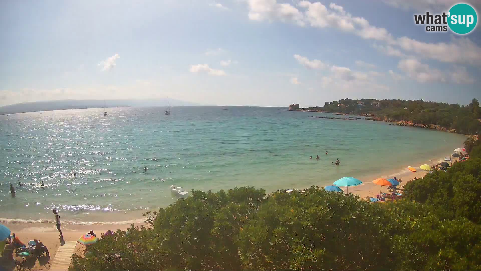 Plage Lazzaretto livecam | Alghero | Sardaigne