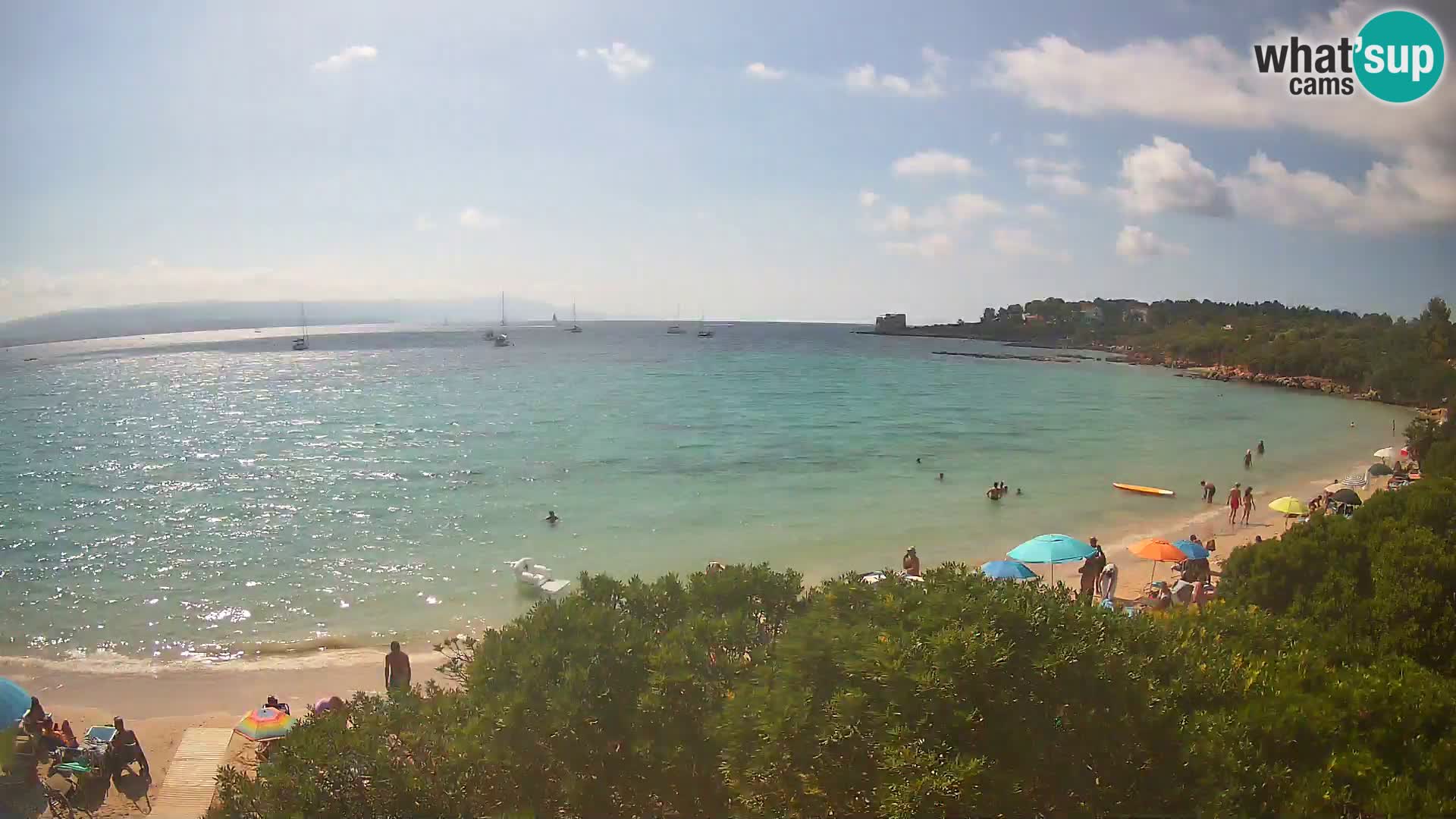 Plage Lazzaretto livecam | Alghero | Sardaigne