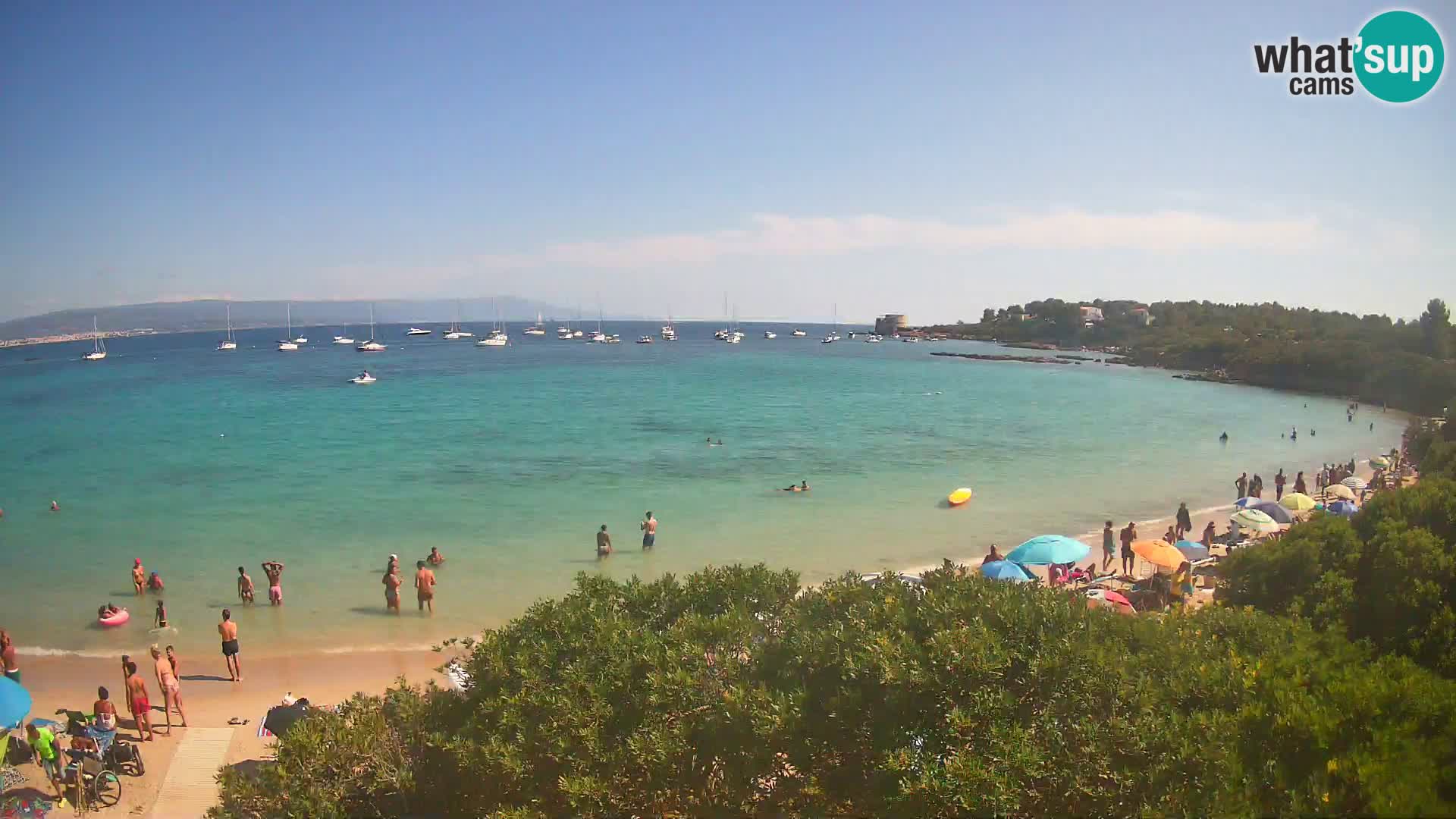 Plage Lazzaretto livecam | Alghero | Sardaigne