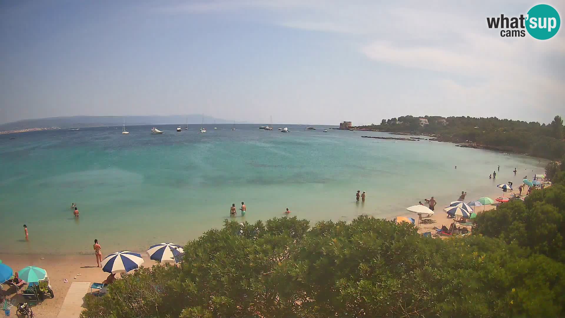 Plage Lazzaretto livecam | Alghero | Sardaigne