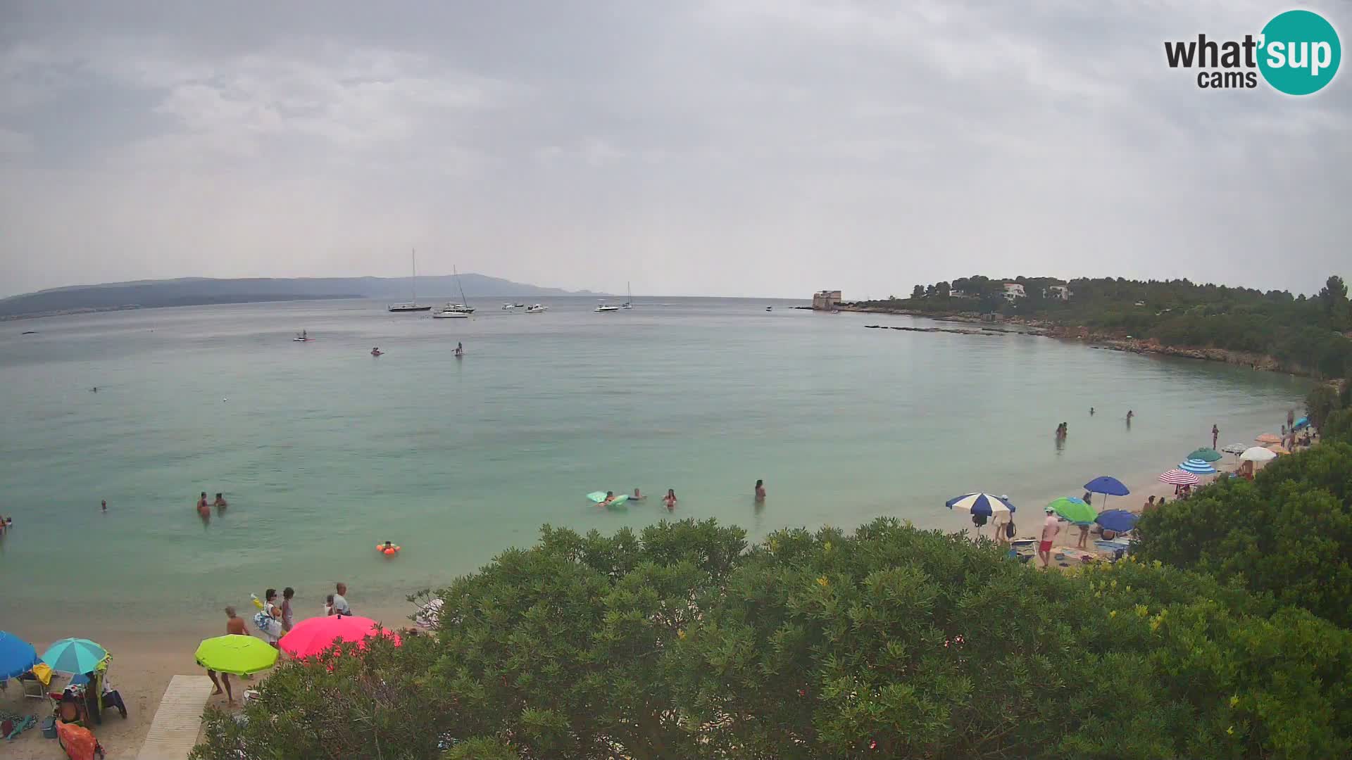 Webcam Lazzaretto Strand | Alghero | Sardinien