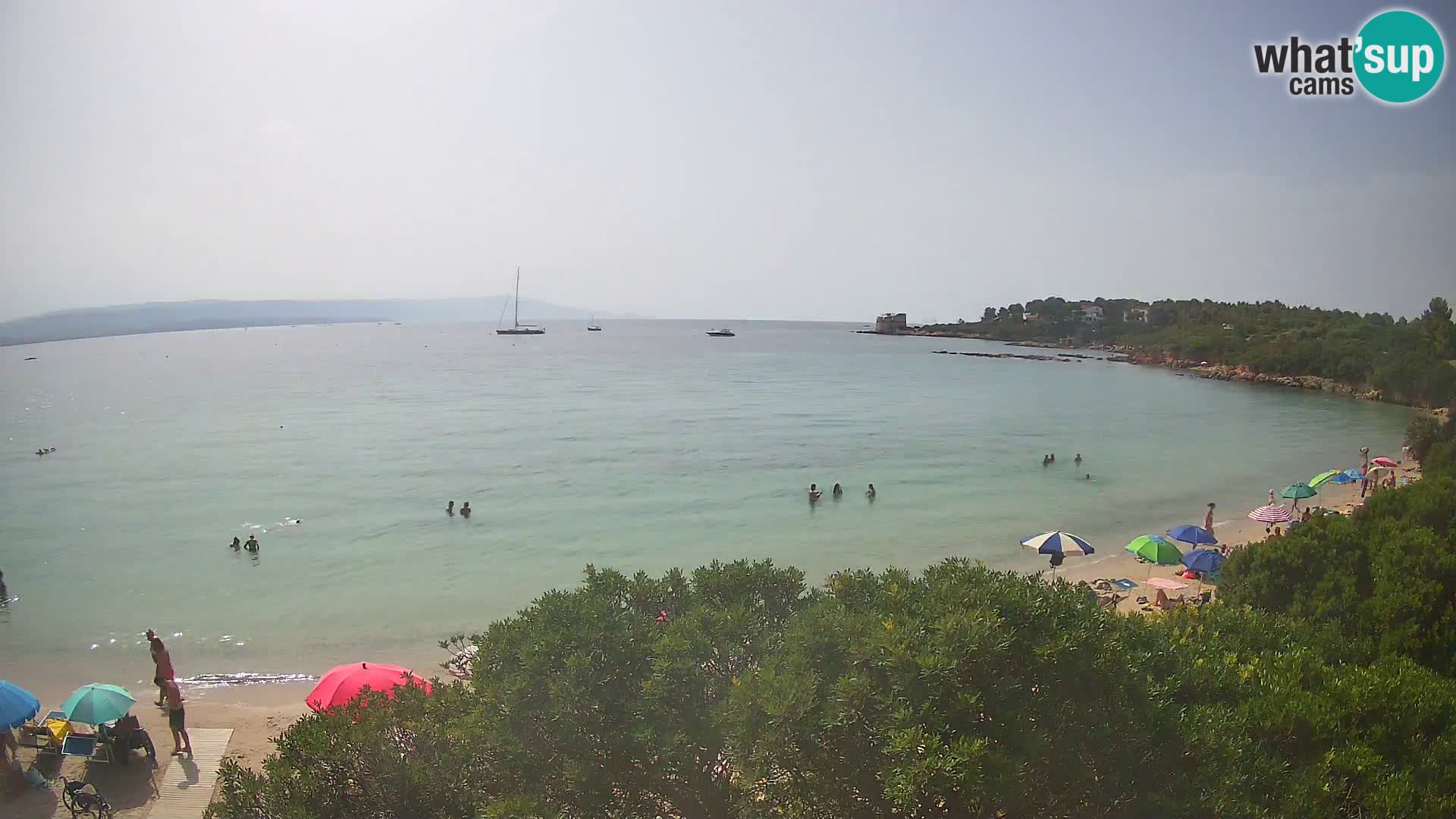 Plage Lazzaretto livecam | Alghero | Sardaigne
