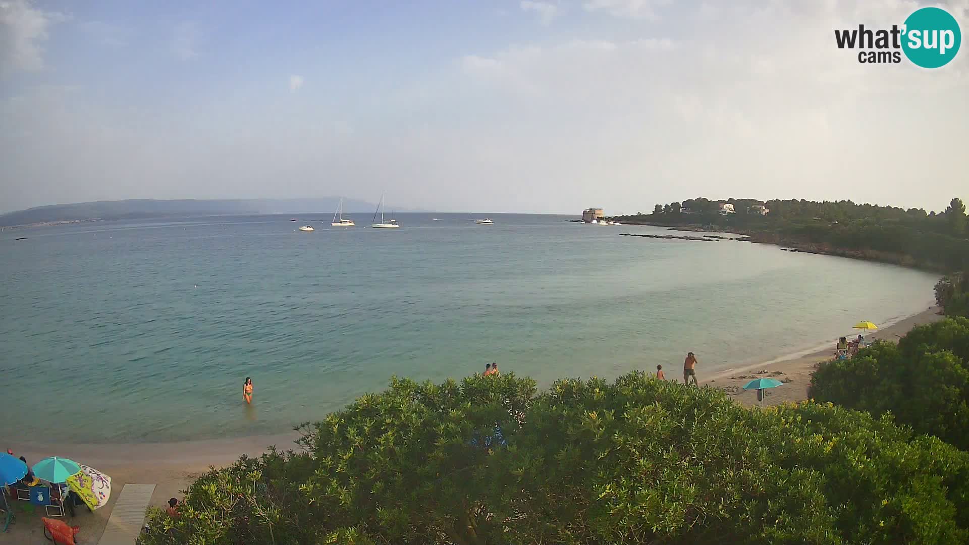 Plage Lazzaretto livecam | Alghero | Sardaigne