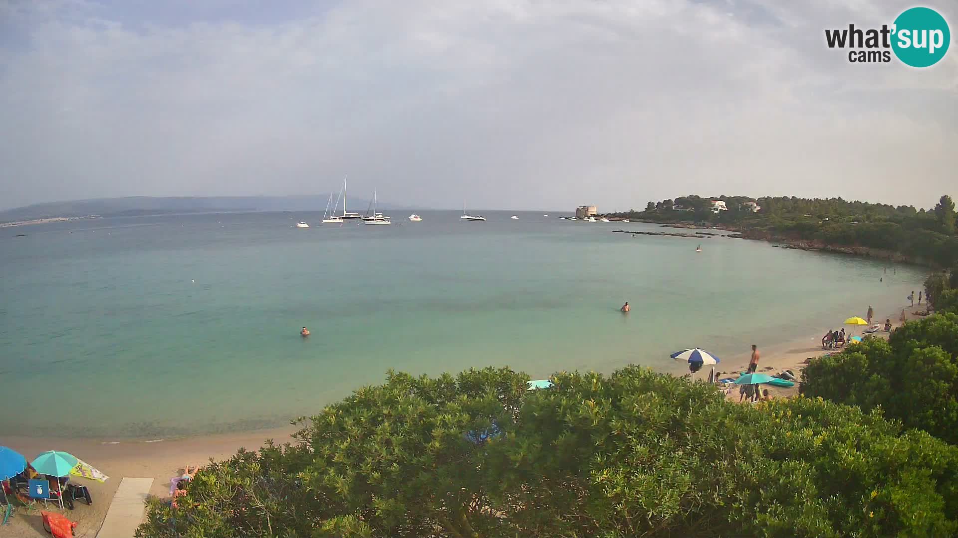 Kamera plaža Lazzaretto | Alghero | Sardinija
