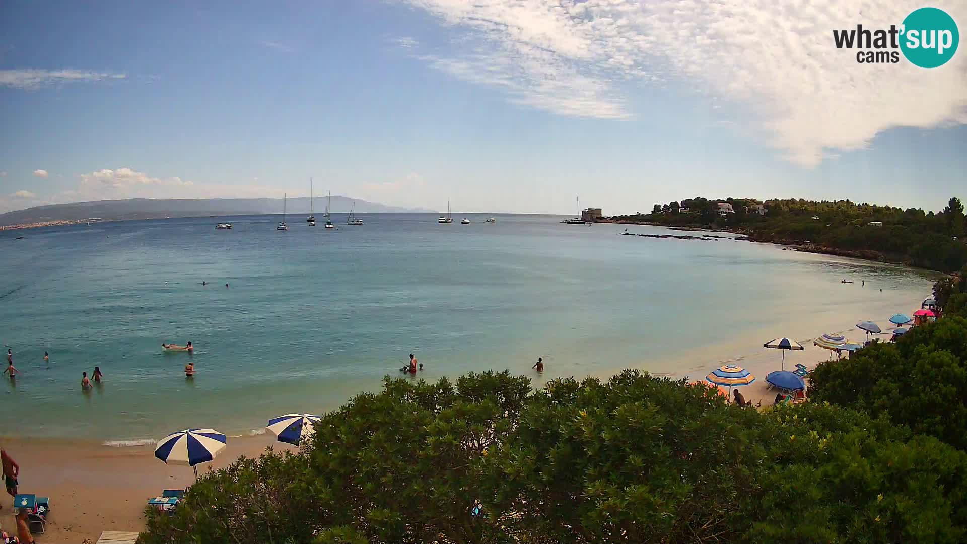Kamera plaža Lazzaretto | Alghero | Sardinija
