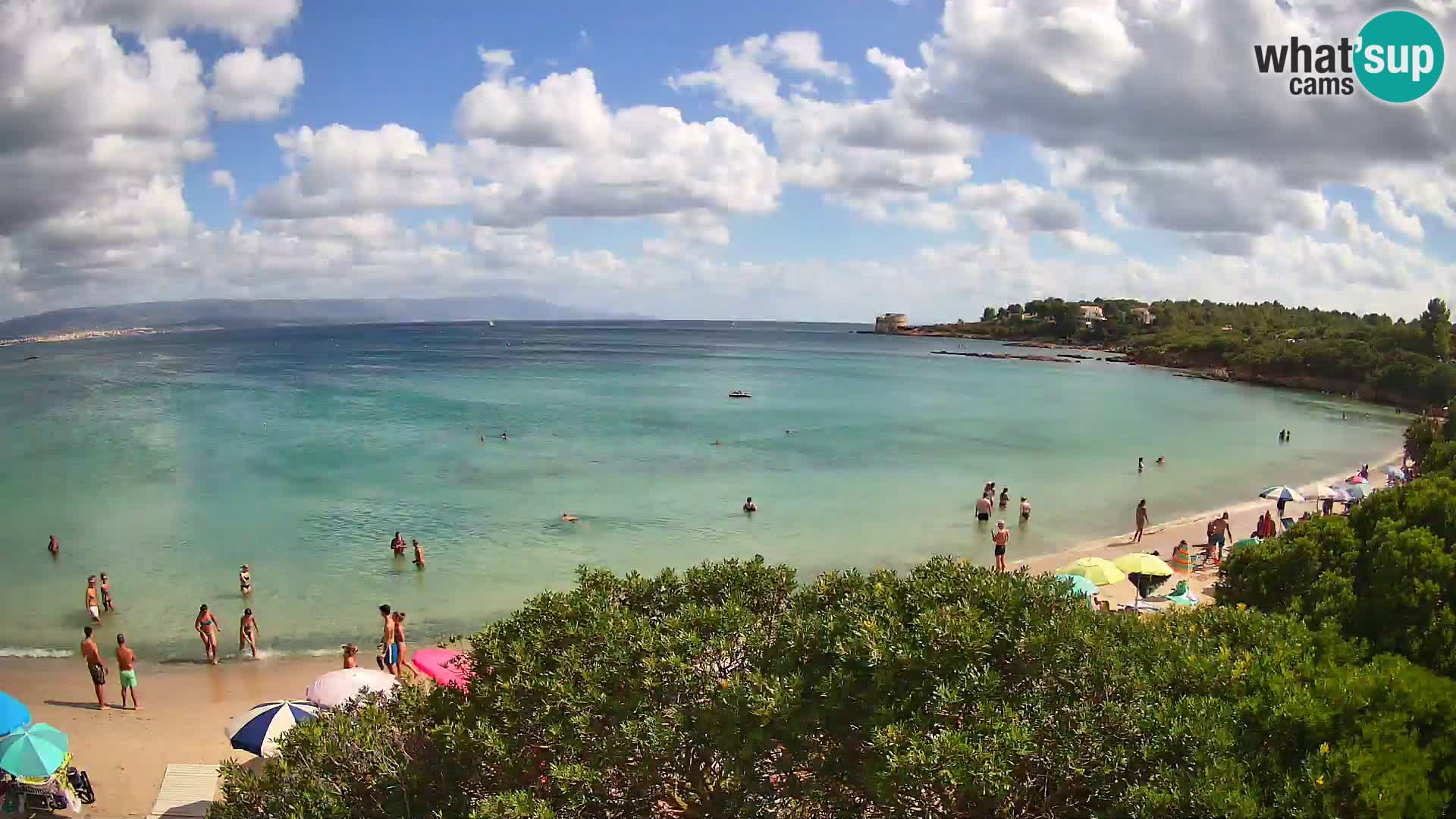 Web kamera plaža Lazzaretto | Alghero | Sardinija